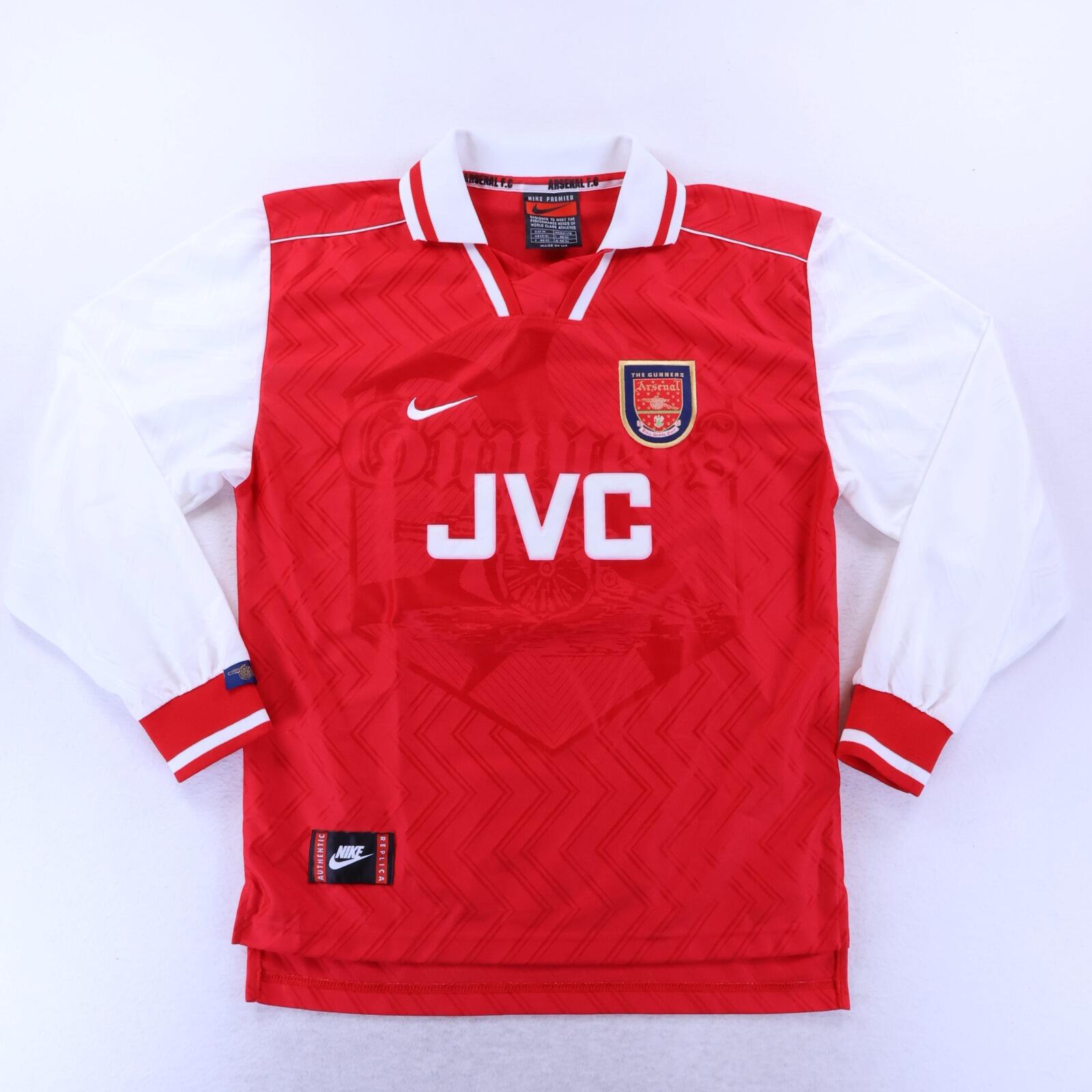 Arsenal Bergkamp #10 1996/98 Home Shirt - Long Sleeve - M