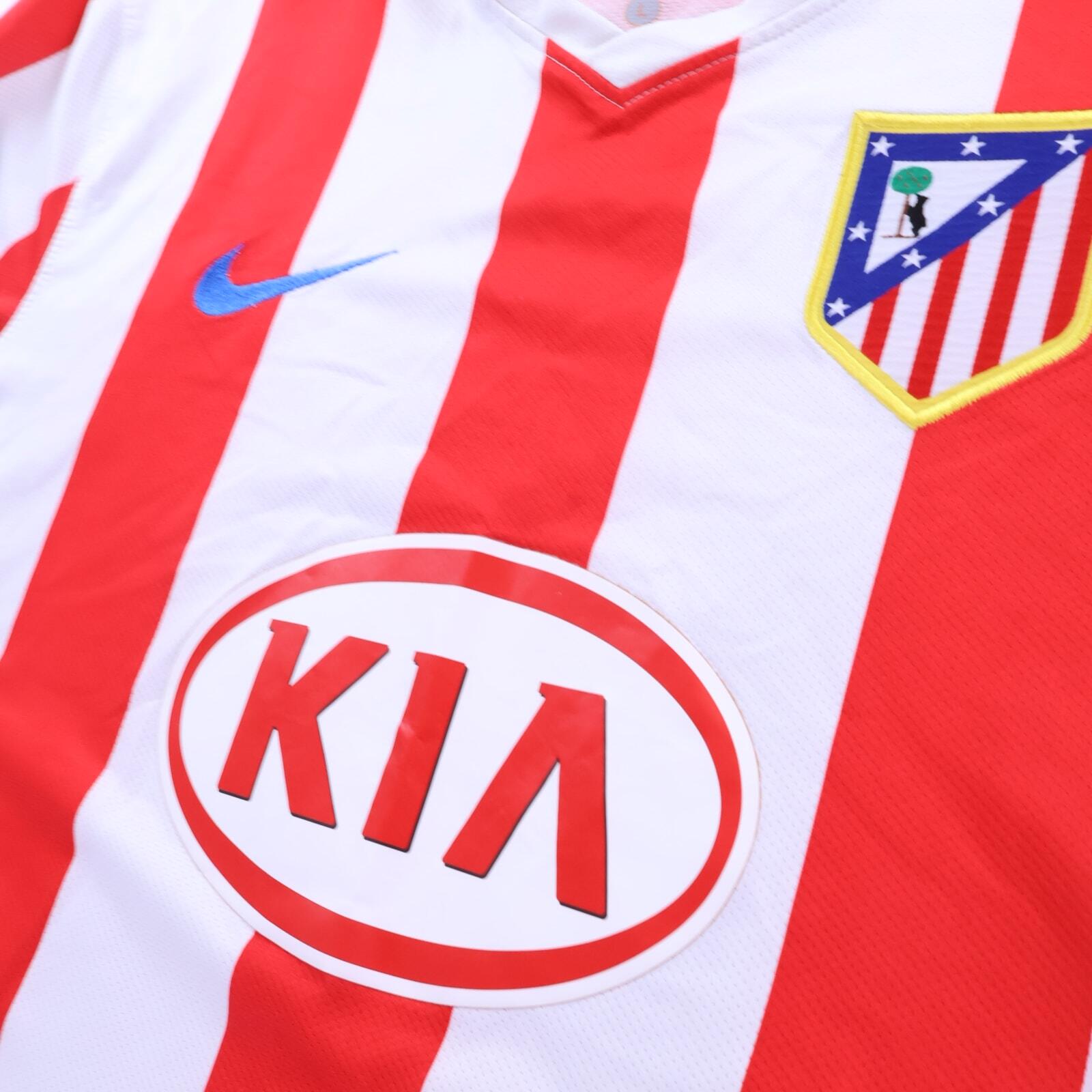 *MINT* Atlético De Madrid Kun Aguero #10 2010/11 Home Shirt - L