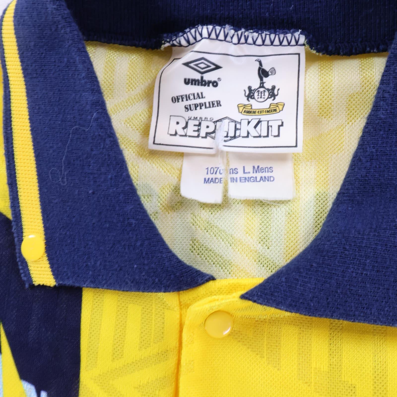 *MINT* Tottenham Hotspur Sheringham #10 1991/95 Away Shirt - L