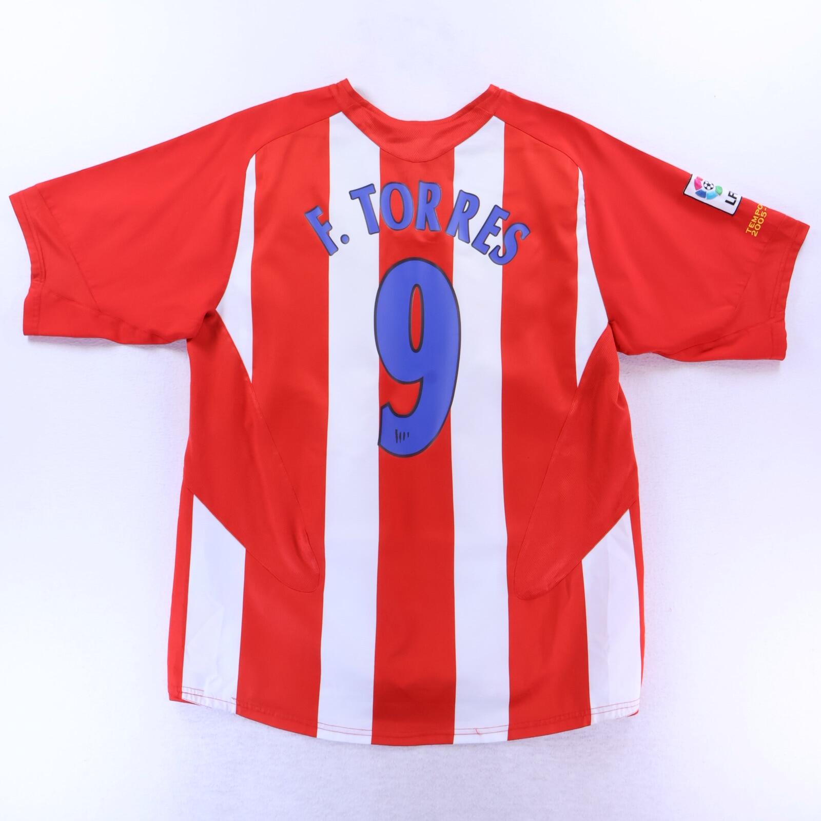 Atlético De Madrid F. Torres #9 2005/06 Home Shirt - L
