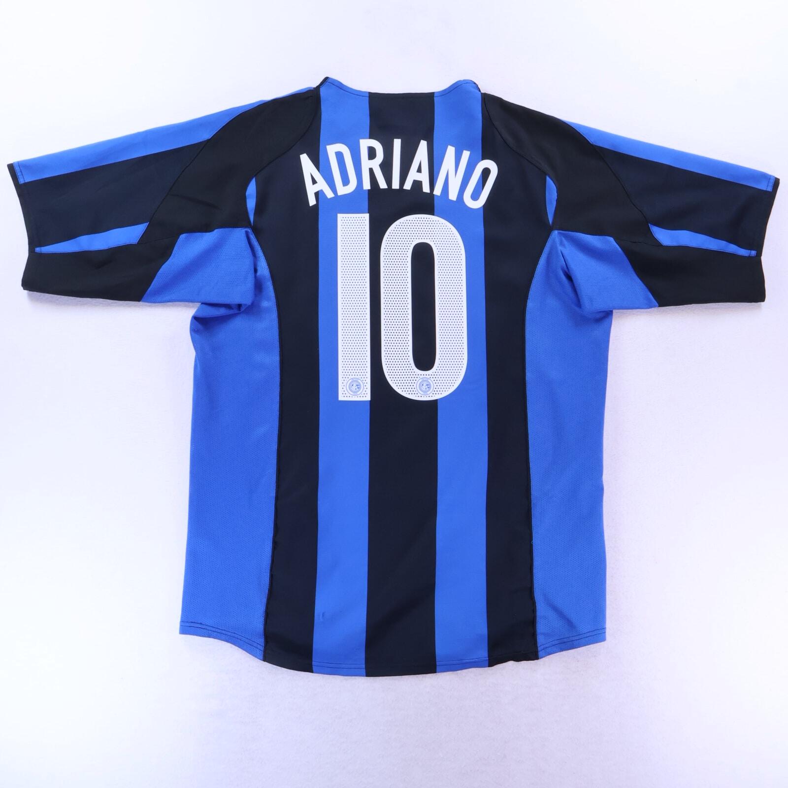 Inter Milan Adriano #10 2004/05 Home Shirt - XL