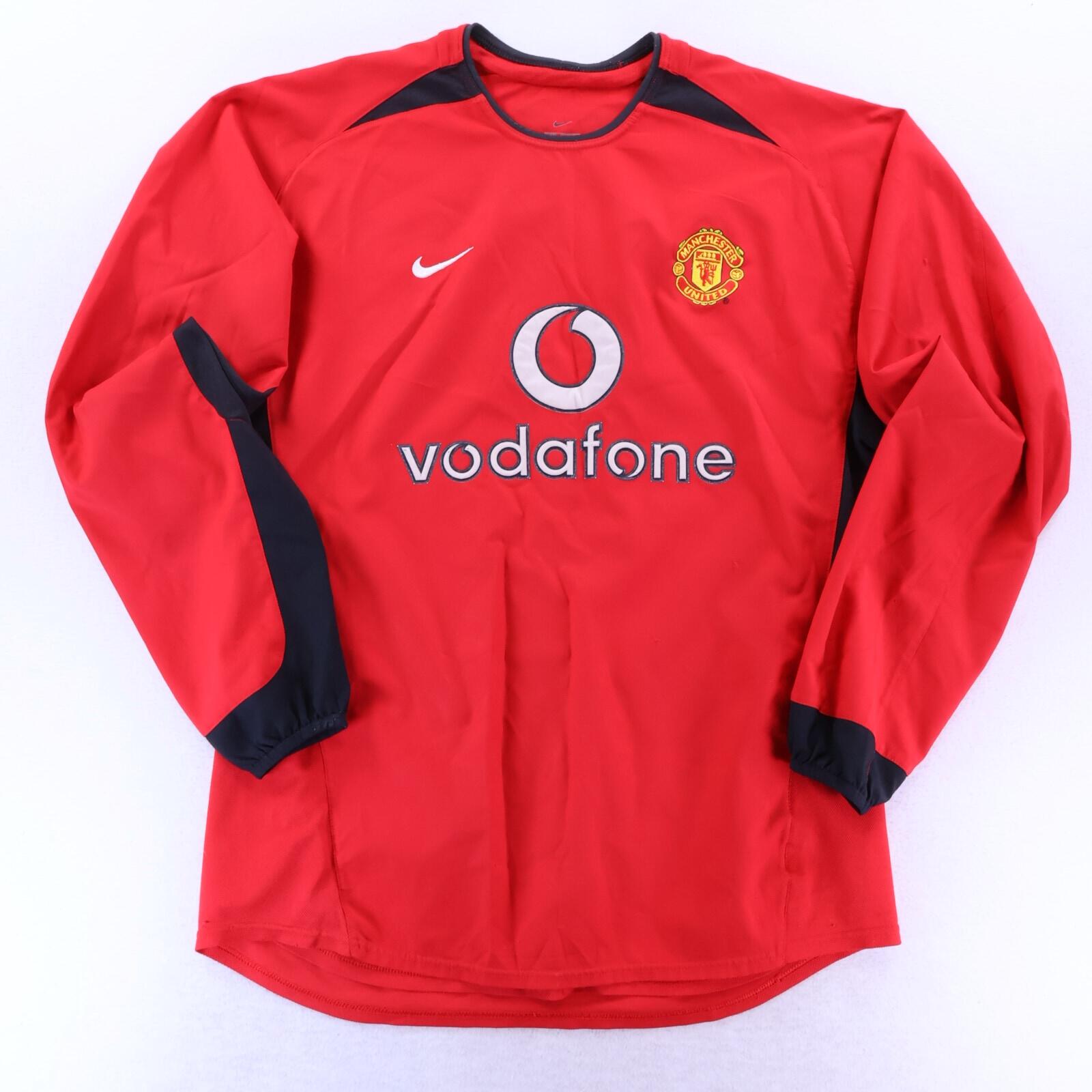 Manchester United Beckham #7 2002/04 Home Shirt - Long Sleeve - M
