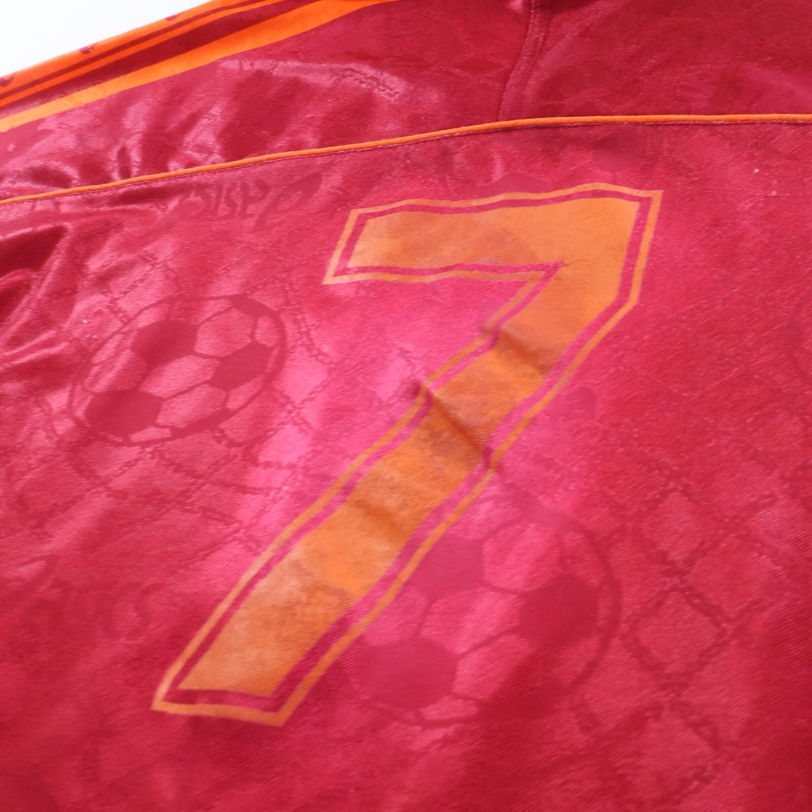 As Roma #7 1995/96 Home Shirt - M