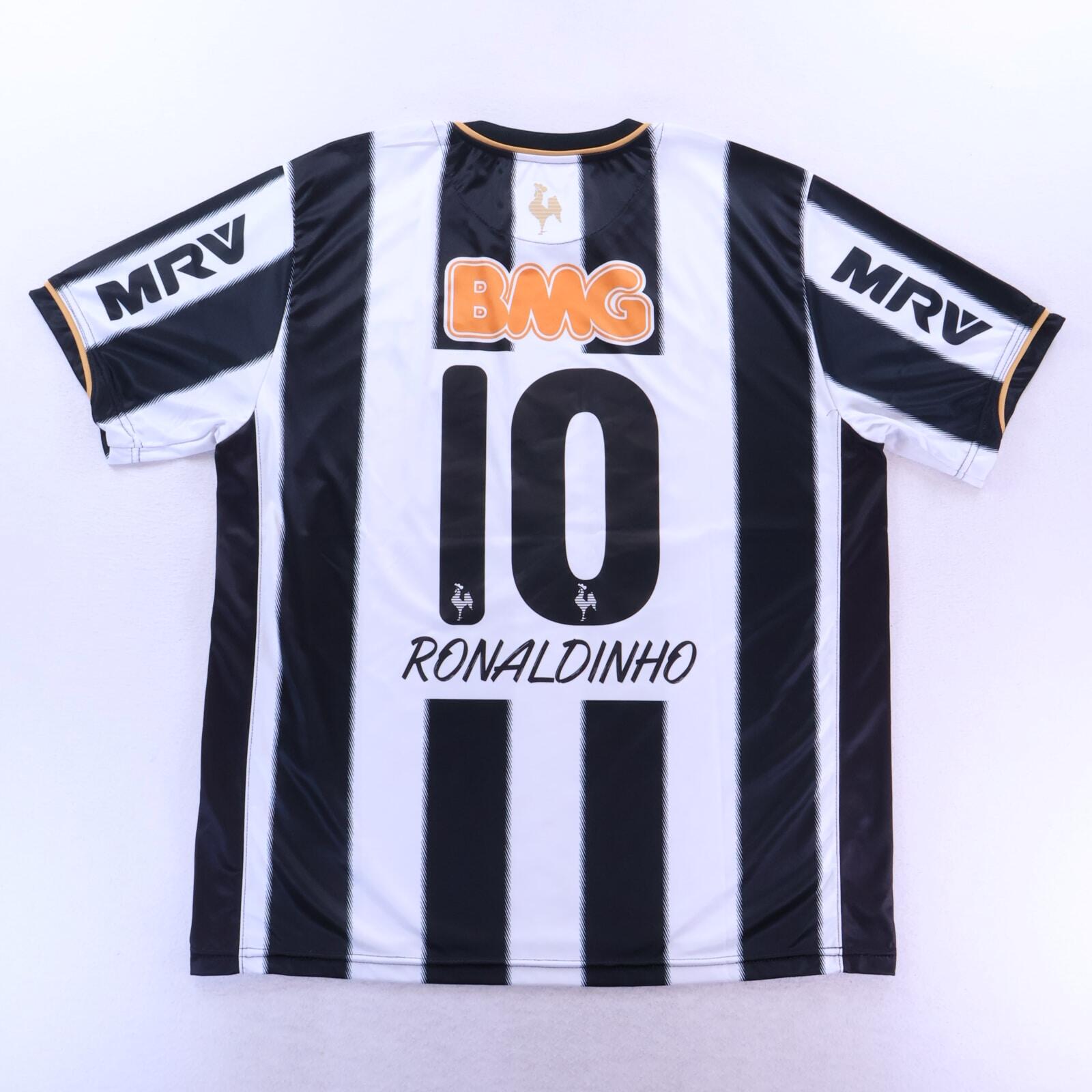 *MINT* Atlético Mineiro Ronaldinho #10 2013 Home Shirt - XL
