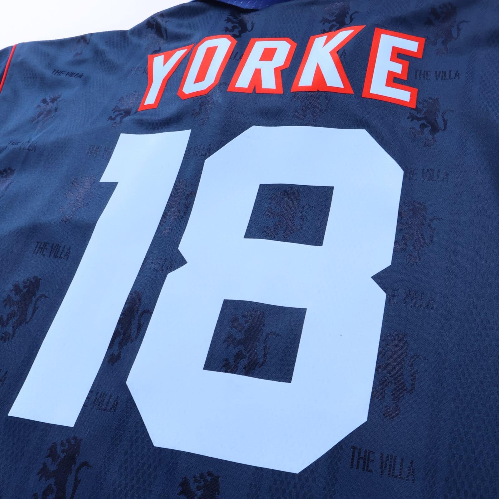 *MINT* Aston Villa Yorke #18 1995/97 Away Shirt - L