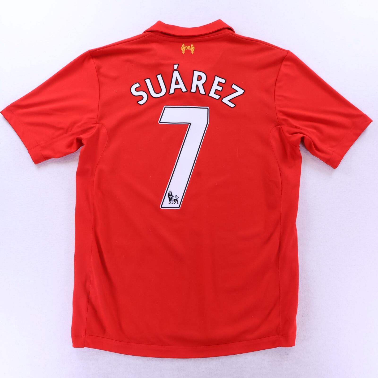 Liverpool F.C Suarez #7 2012/13 Home Shirt - L