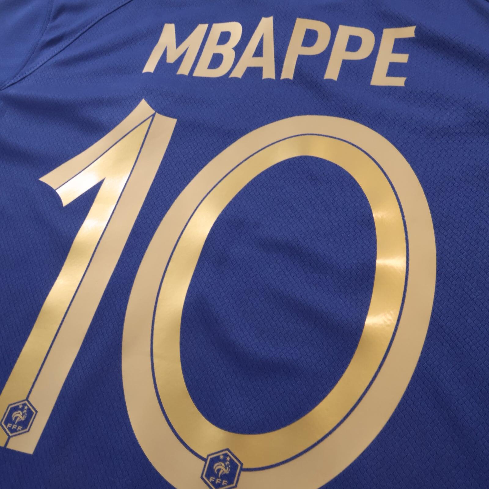 *MINT* France Mbappé #10 2022/23 Home Shirt - L