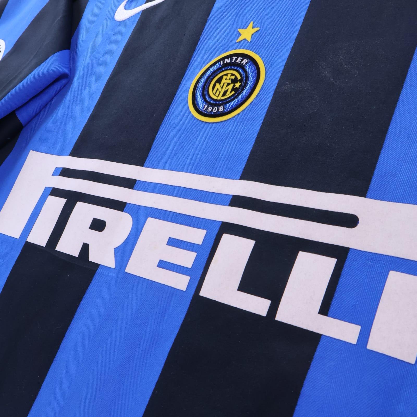 Inter Milan Adriano #10 2003/04 Home Shirt - L