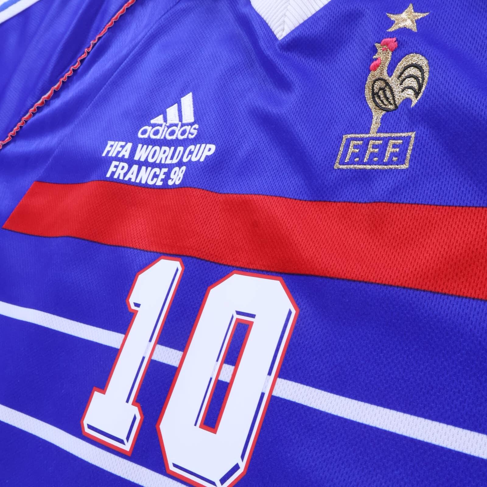 France Zidane #10 1998 Home Shirt - XL