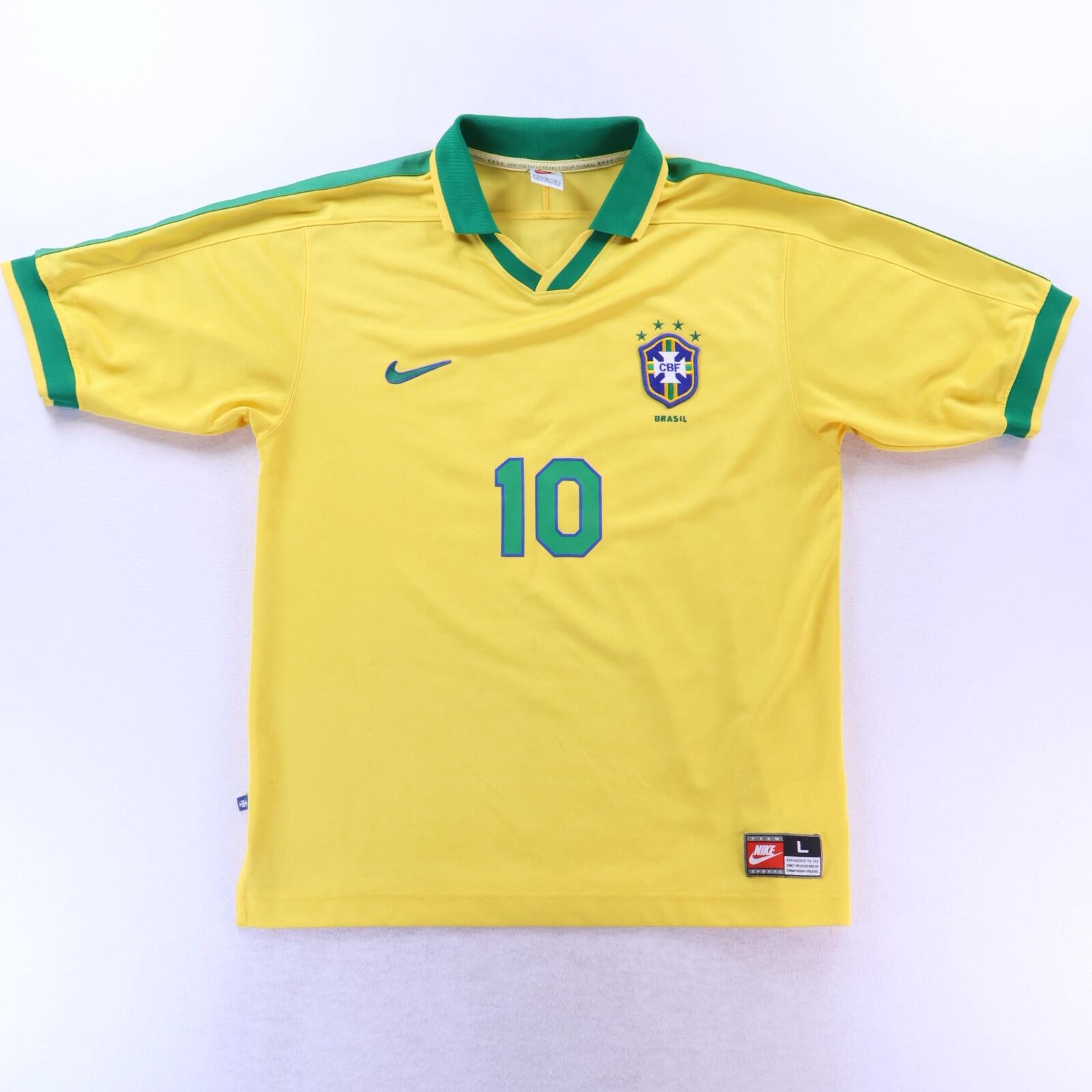 Brazil Leonardo #10 1997 Home Shirt - L