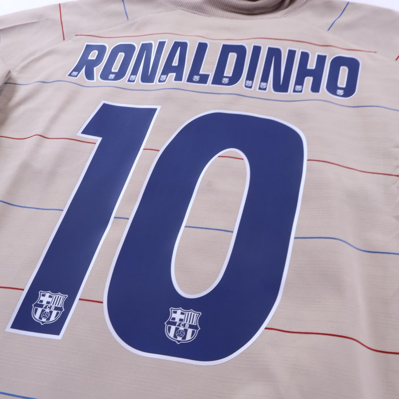 *MINT* Barcelona Ronaldinho #10 2003/04 Away Shirt - XL
