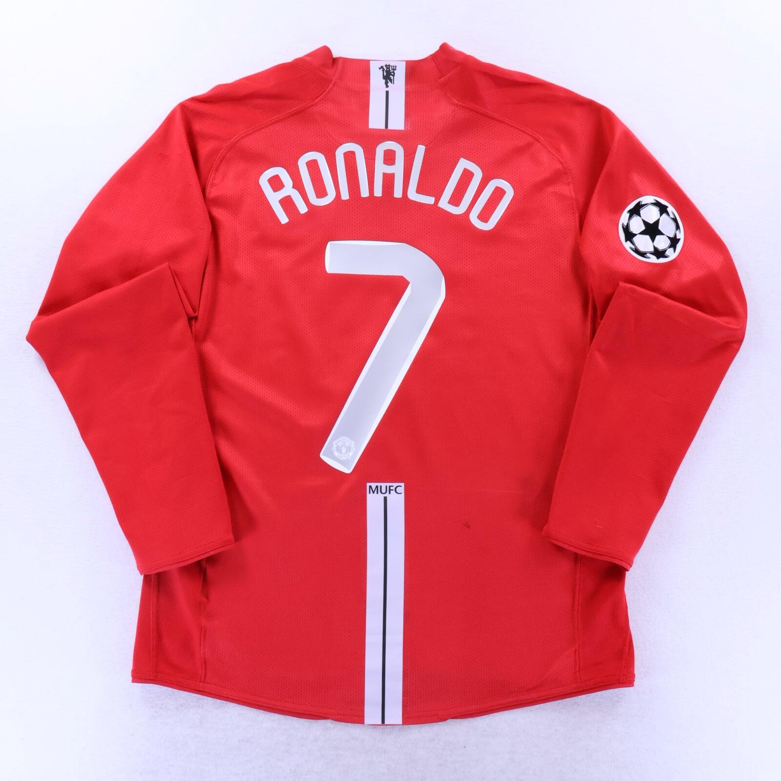 Manchester United Ronaldo #7 2007/09 Home Shirt - Long Sleeve - M
