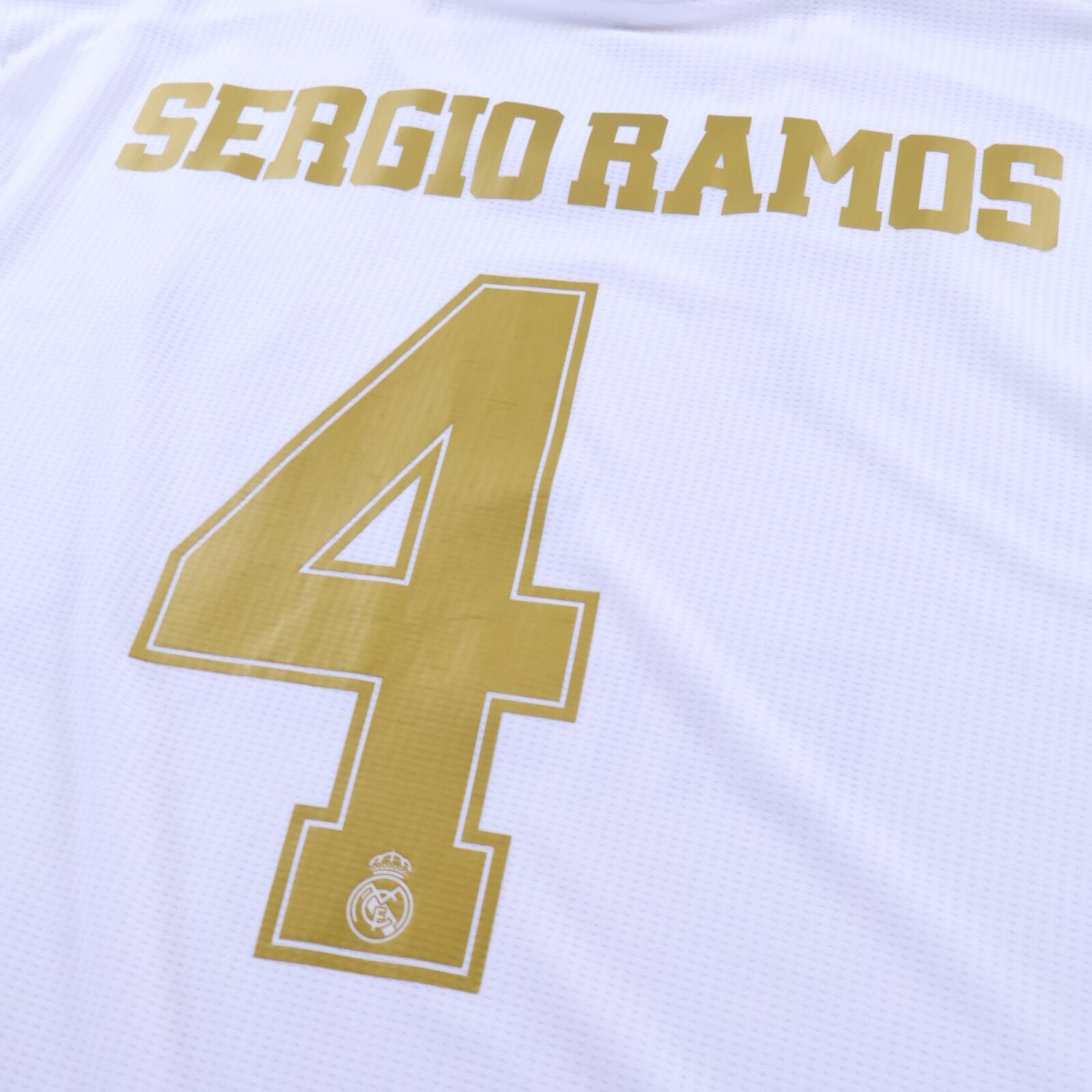 Real Madrid Sergio Ramos #4 2019/20 Home Shirt - Player Issue - L