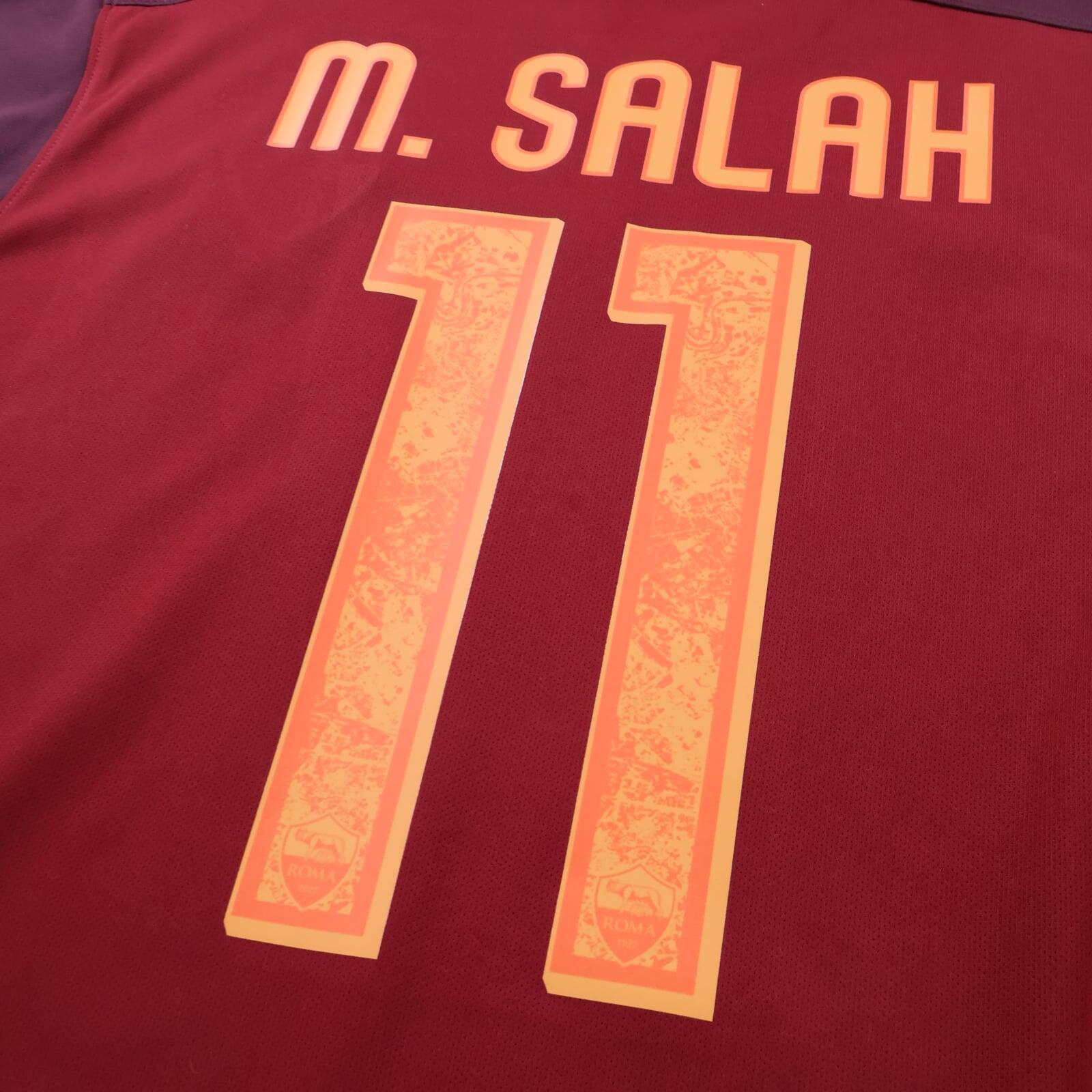 *MINT* As Roma M. Salah #11 2015/16 Home Shirt - M