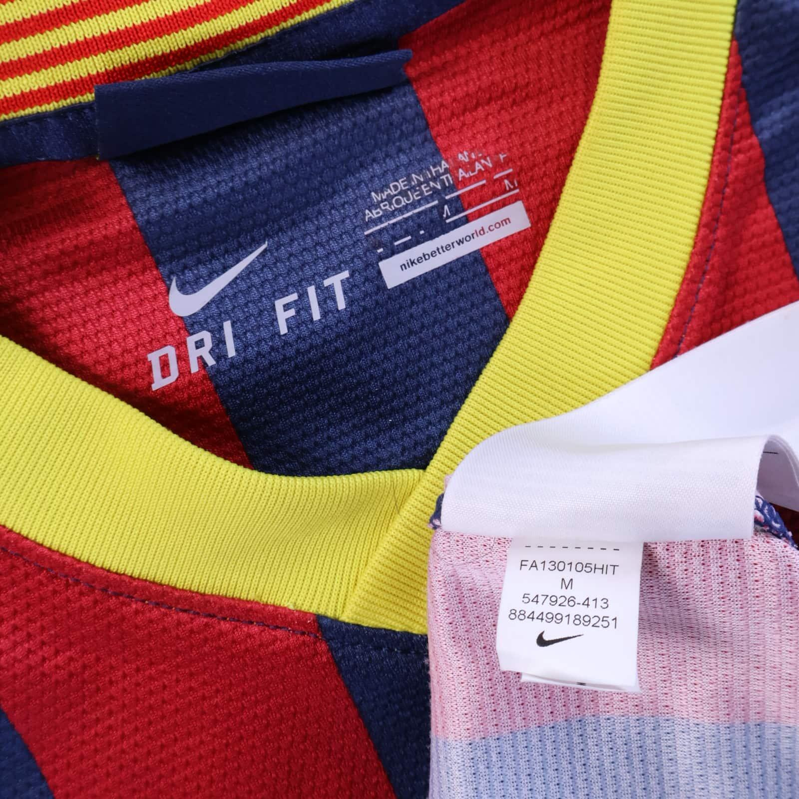 Barcelona Messi #10 2013/14 Home Shirt - Long Sleeve - M