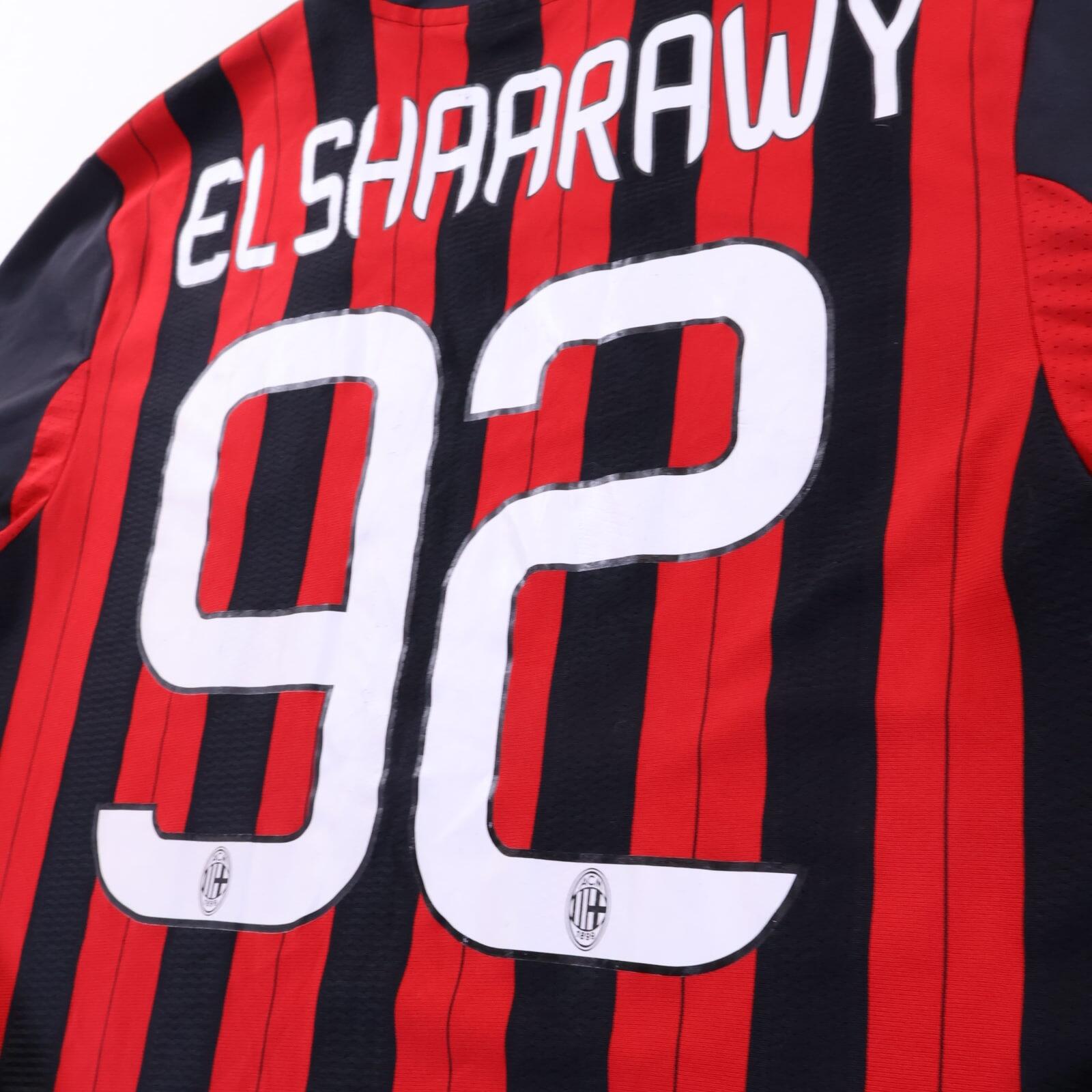 Ac Milan El Shaarawy #92 2013/14 Home Shirt - Long Sleeve - L