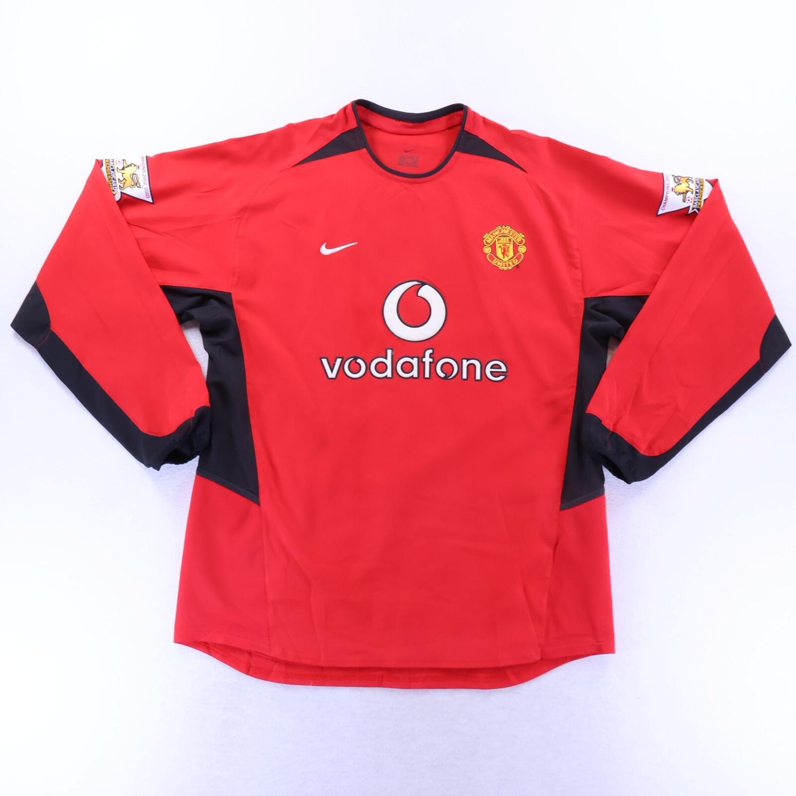 Manchester United Ronaldo #7 2002/04 Home Shirt - Long Sleeve - L