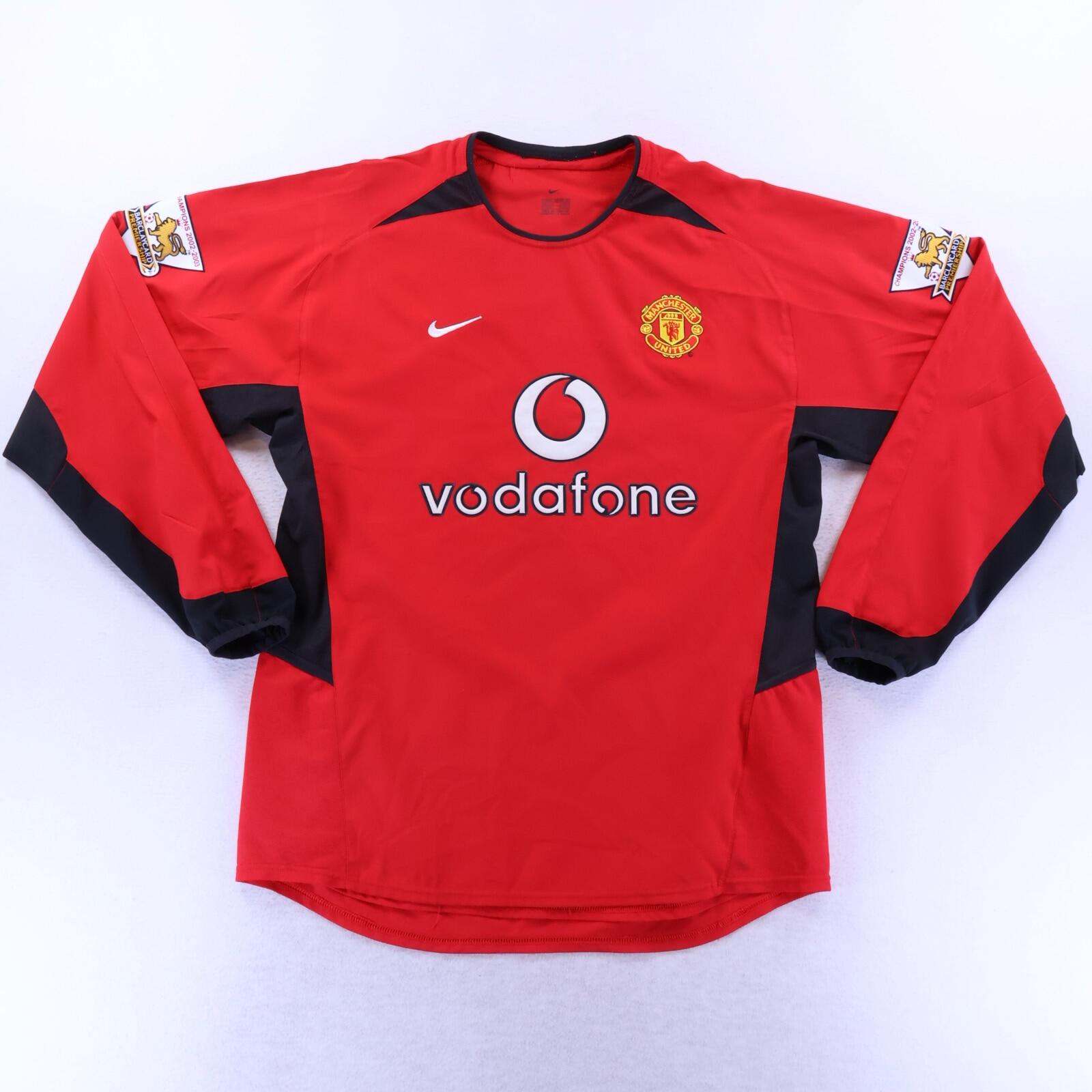 Manchester United Ronaldo #7 2002/04 Home Shirt - Long Sleeve - M