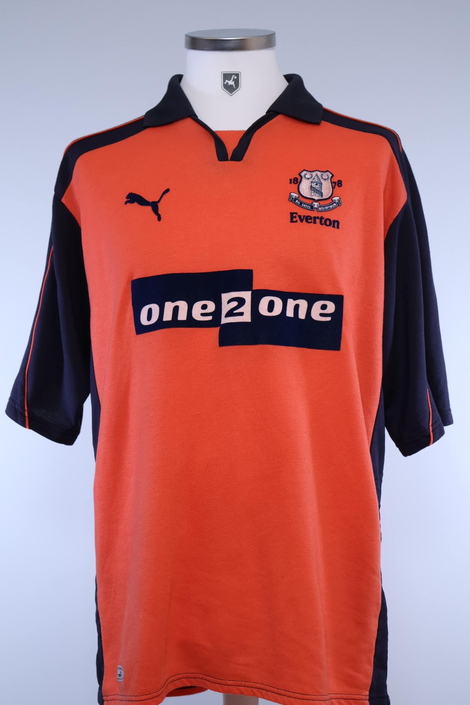 Everton 2001/02 Gascoigne #18 Third Shirt - XL Authenic Original Football Shirt