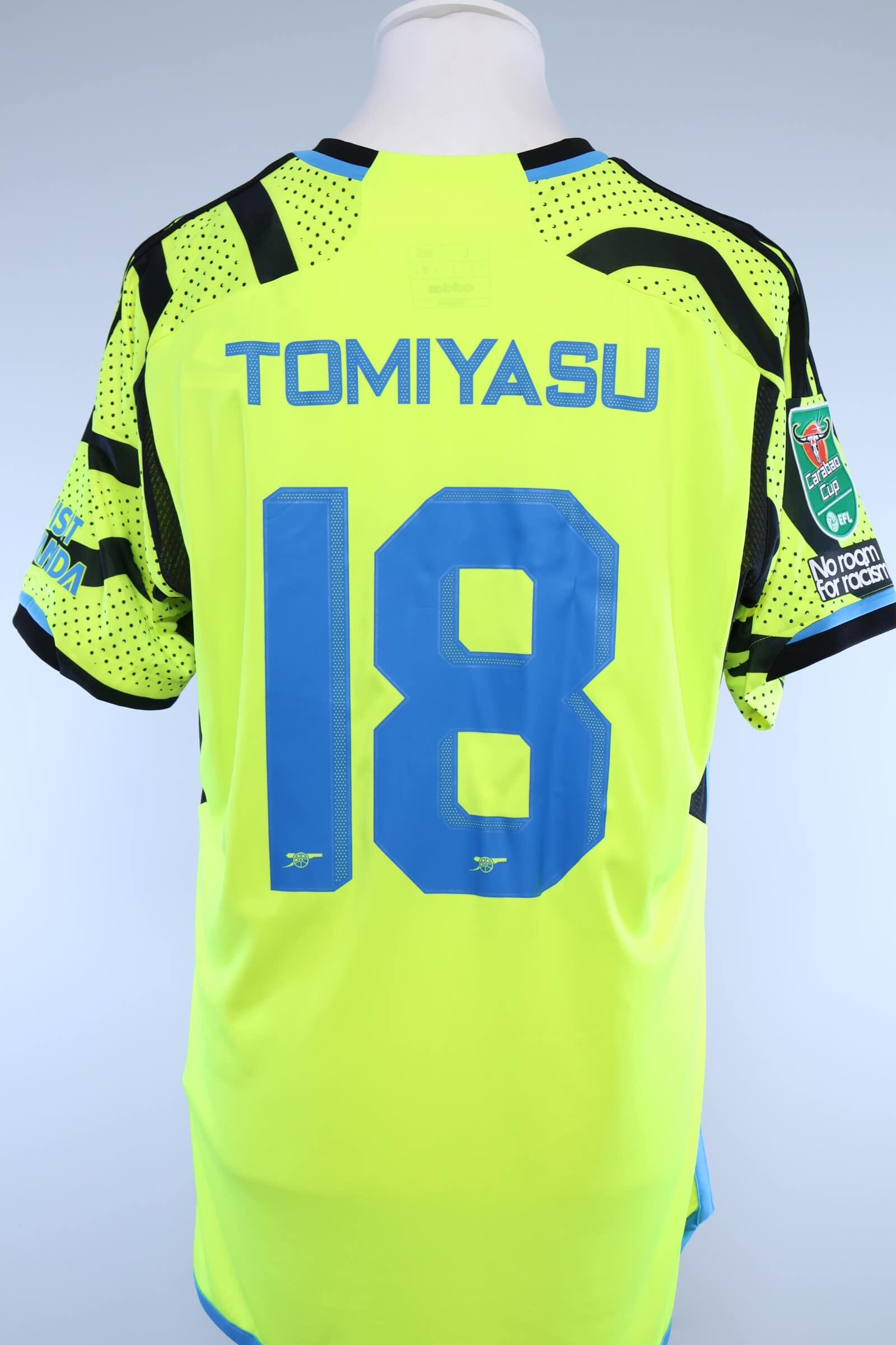 Arsenal 2023/24 Tomiyasu #18 Away Shirt - LAuthentic Original Football Shirt