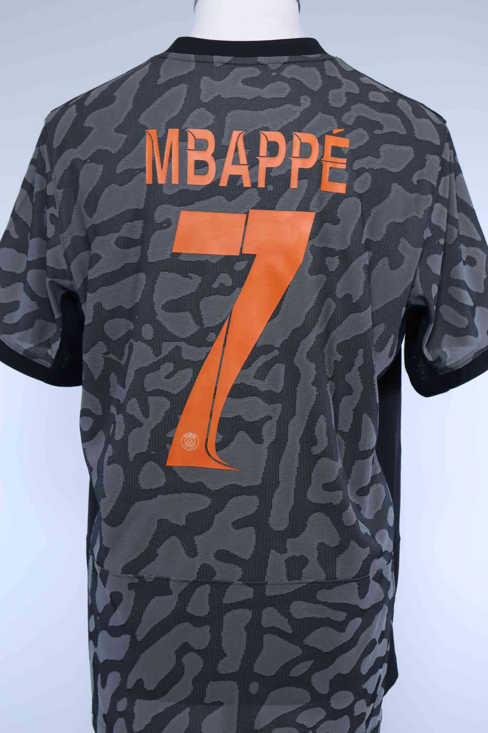 Paris Saint-Germain F.C 2023/24 Mbappé #7 Third Shirt - LAuthentic Original Football Shirt