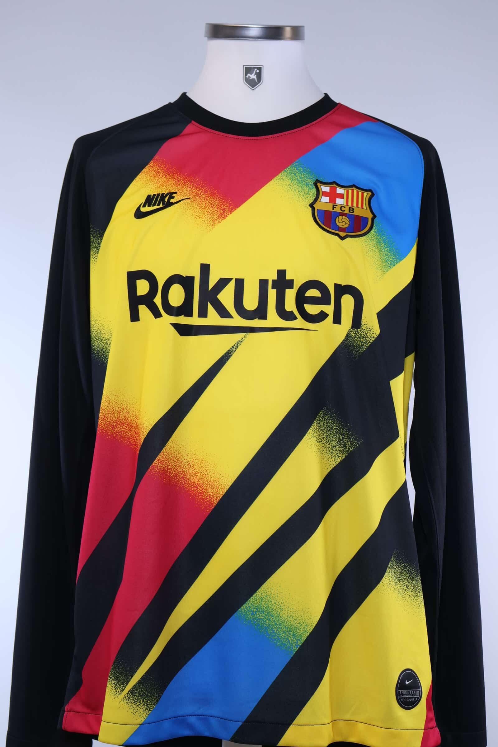 Barcelona 2019/20 Ter Stegen #1 Goalkeeper Shirt - L Authenic Original Football Shirt