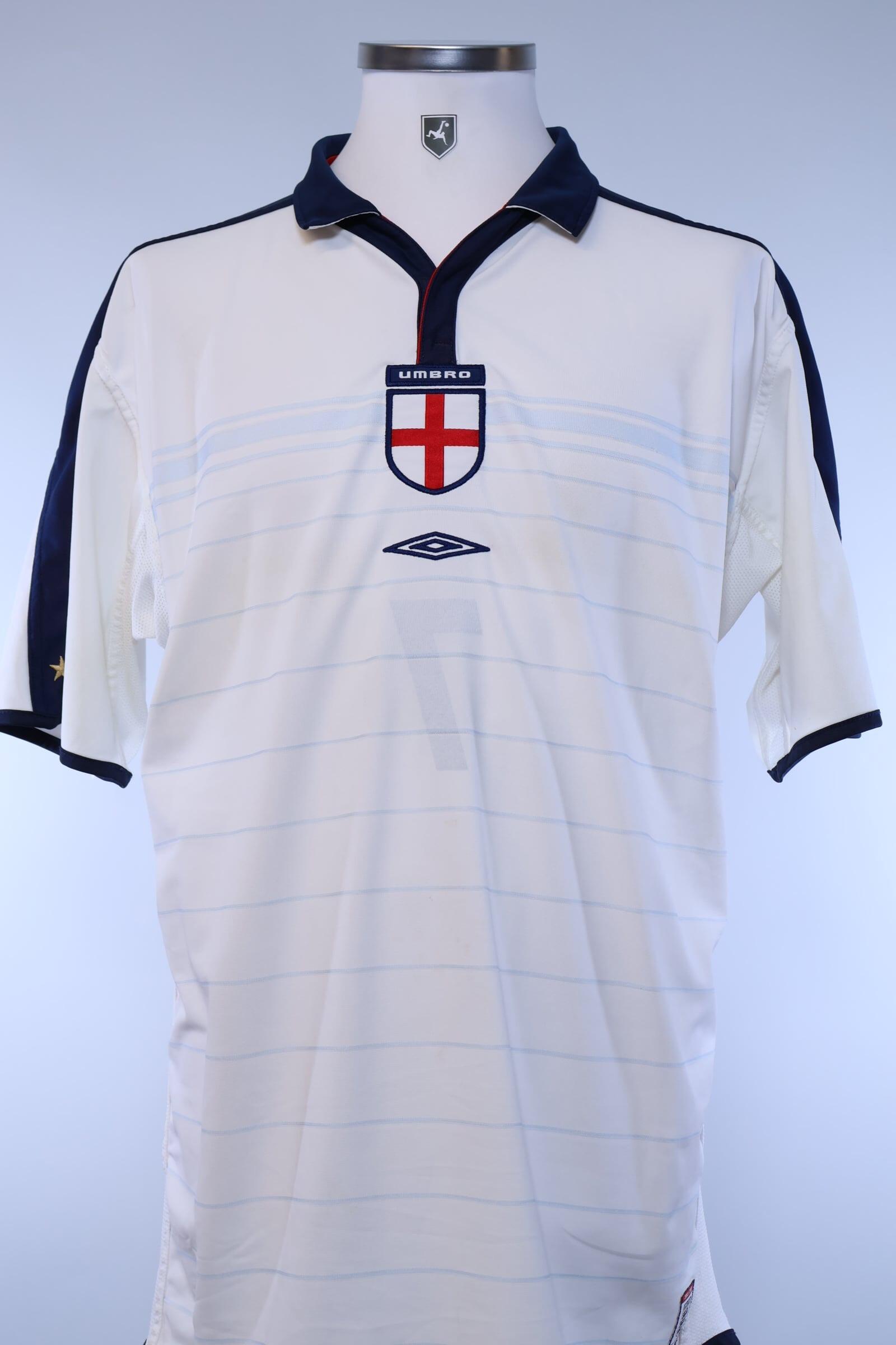 England 2003/05 Beckham #7 Home Shirt - XL Authenic Original Football Shirt