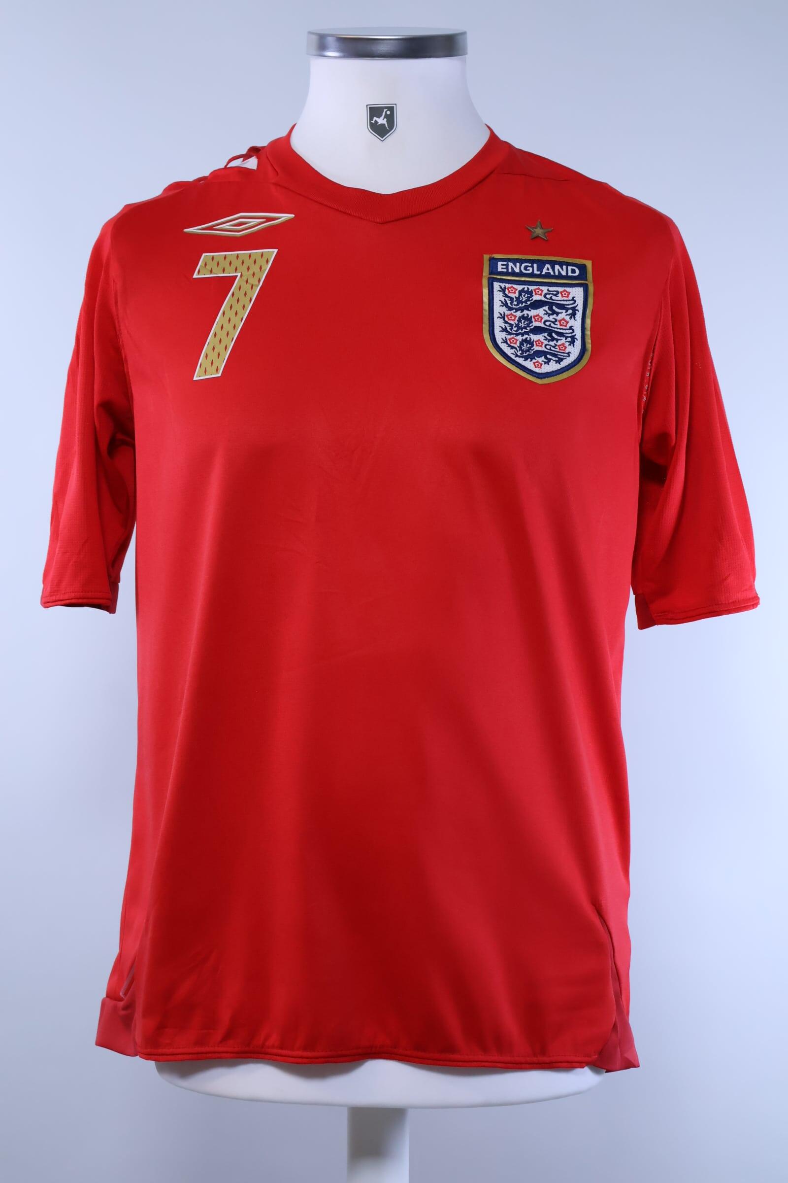 England 2006/08 Beckham #7 Away Shirt - S Authenic Original Football Shirt