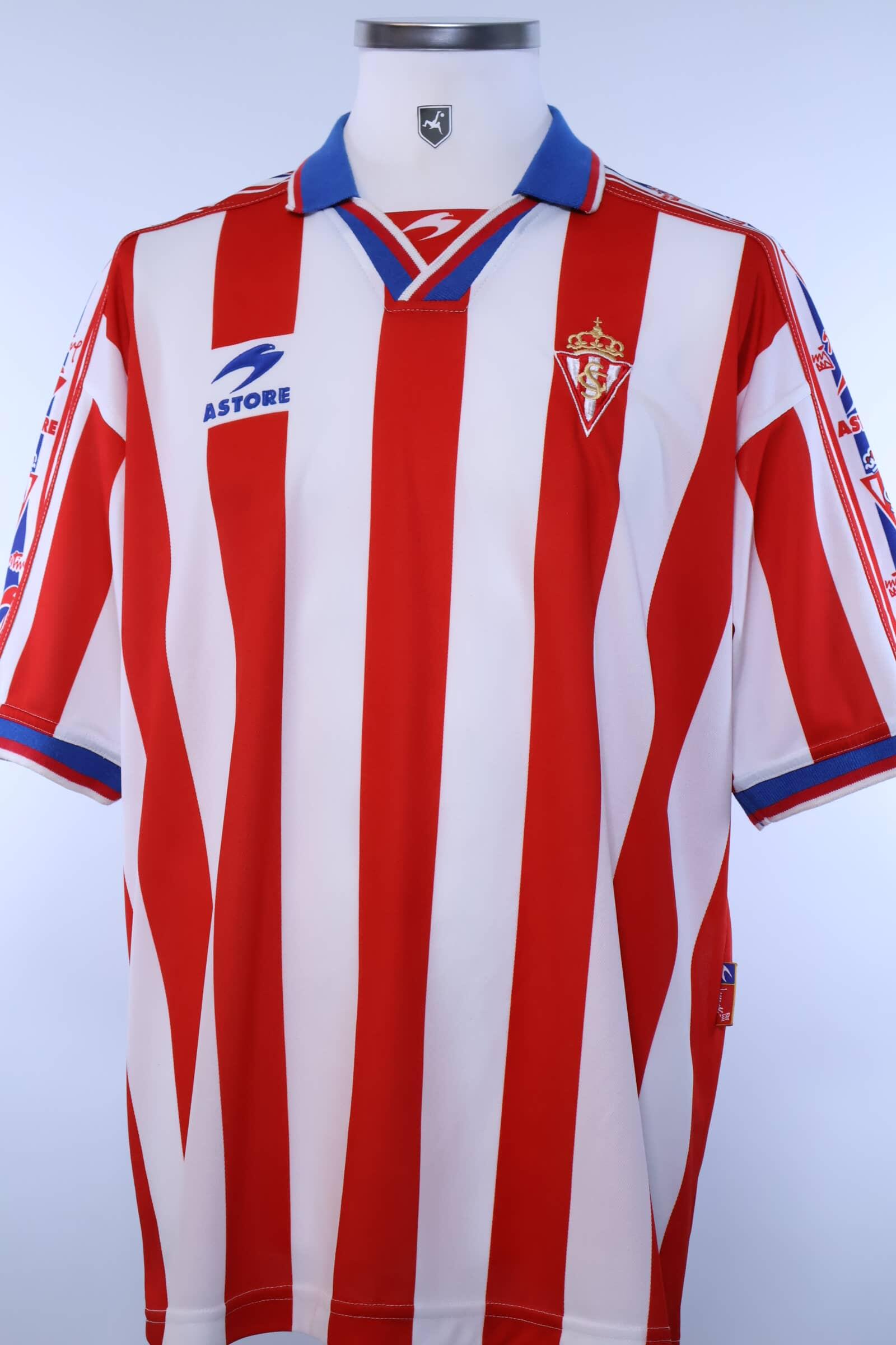 Sporting Gijon 1999/00 Home Shirt - XLAuthentic Original Football Shirt