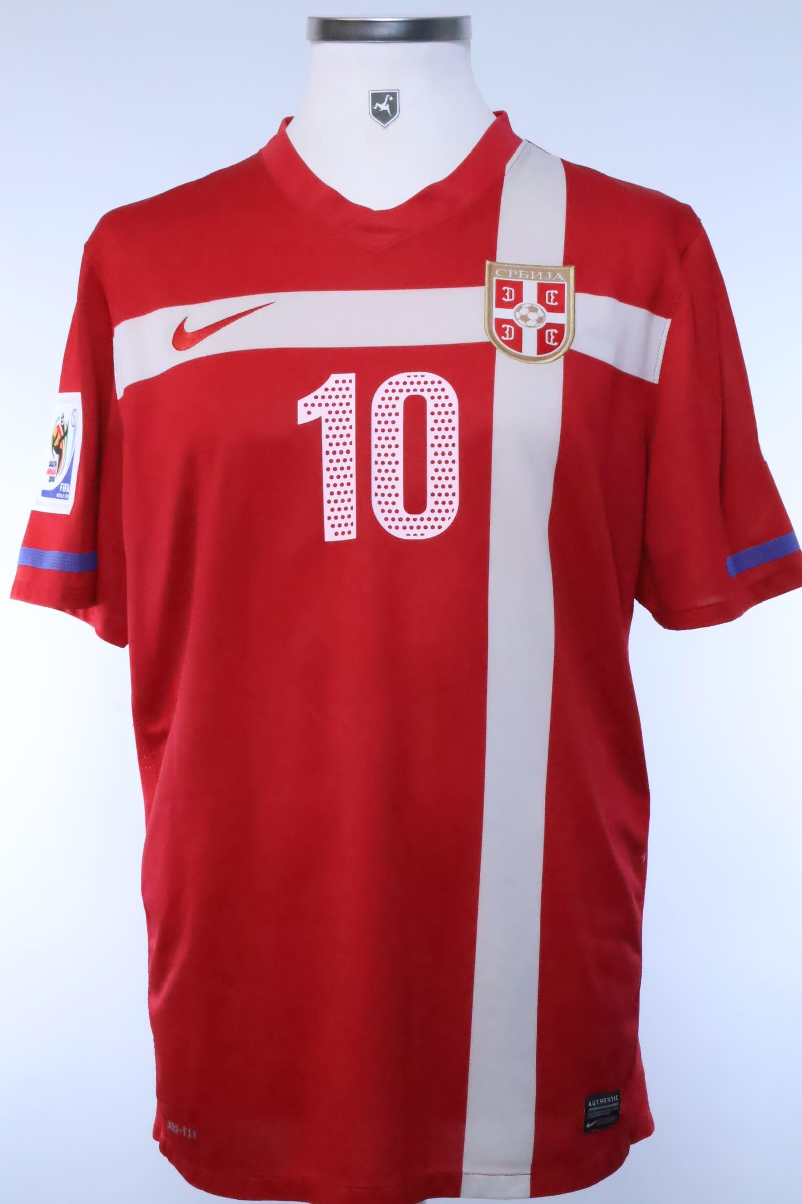 Serbia 2010/11 Stankovic #10 Home Shirt - LAuthentic Original Football Shirt