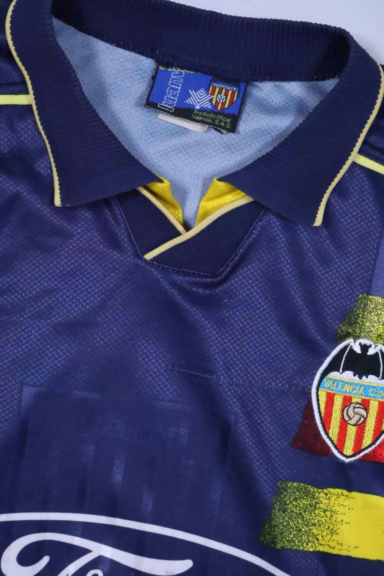 Valencia Cf 1996/97 Away Shirt - XL Authenic Original Football Shirt