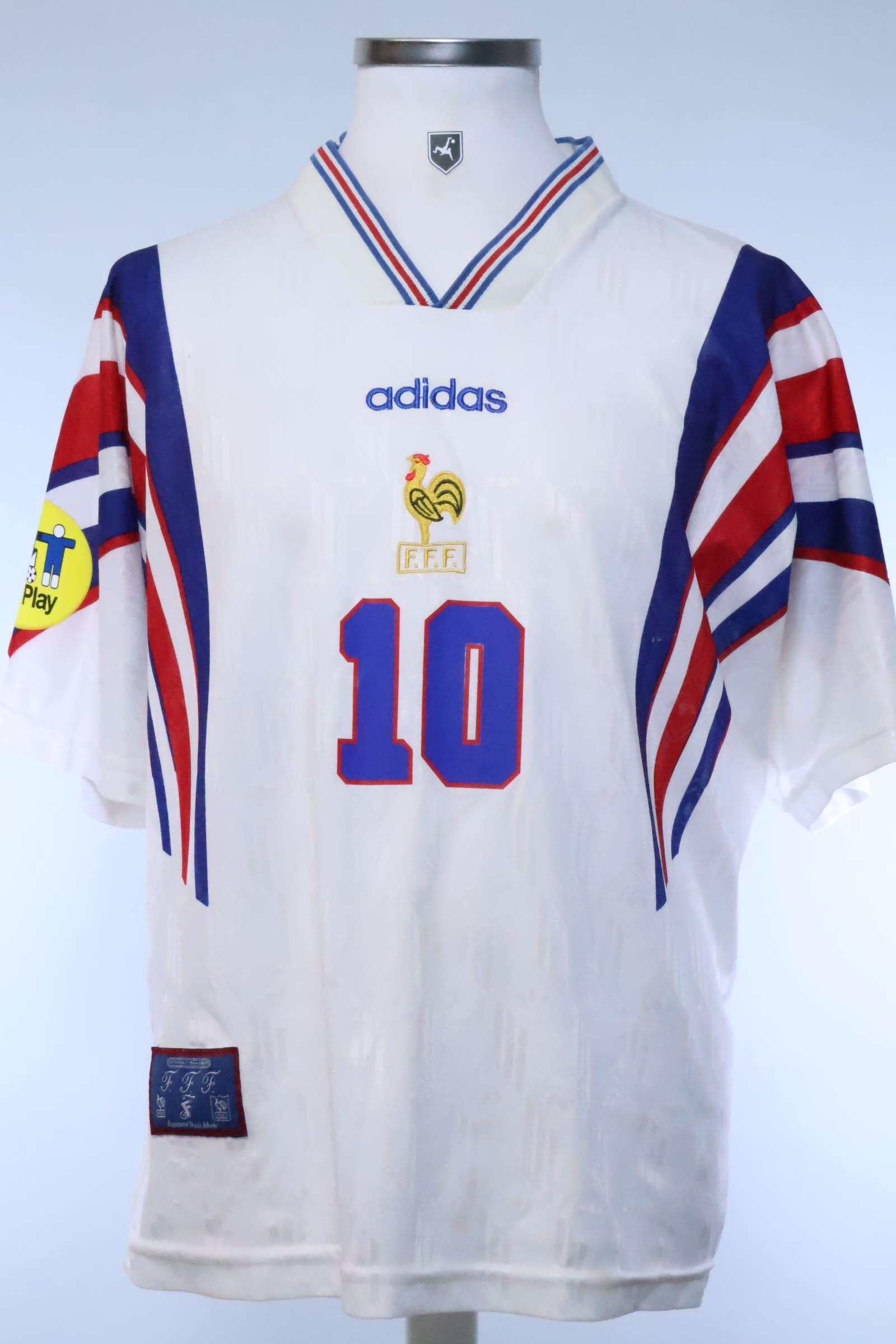 France 1996/ Zidane #10 Away Shirt - LAuthentic Original Football Shirt