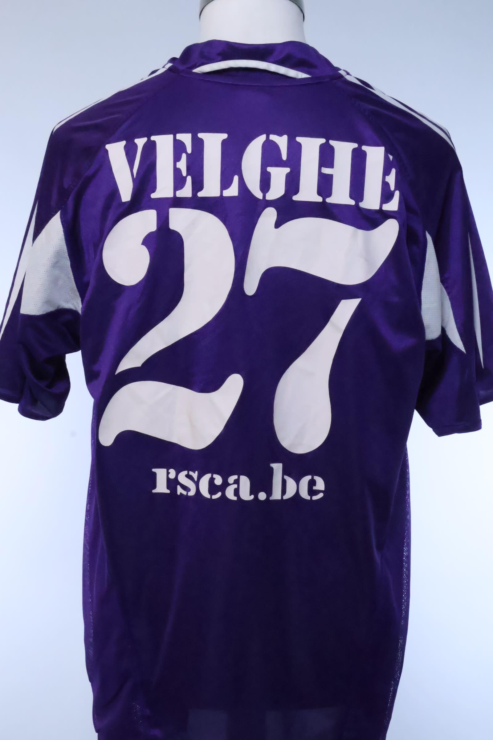 Rsc Anderlecht 2004/05 Velghe #27 Away Shirt - M Authenic Original Football Shirt