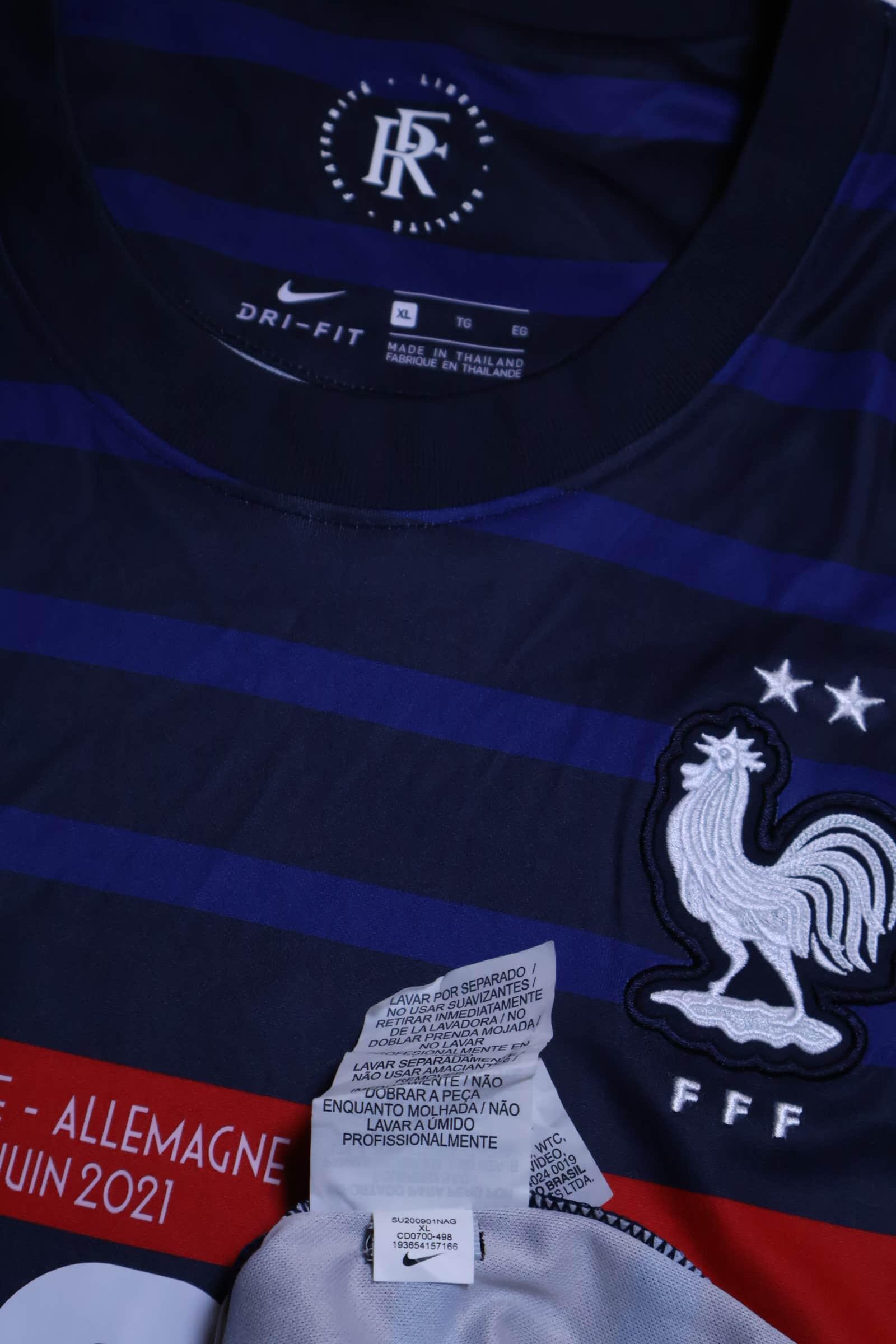 France 2020/22 Benzema #19 Home Shirt - XL Authenic Original Football Shirt