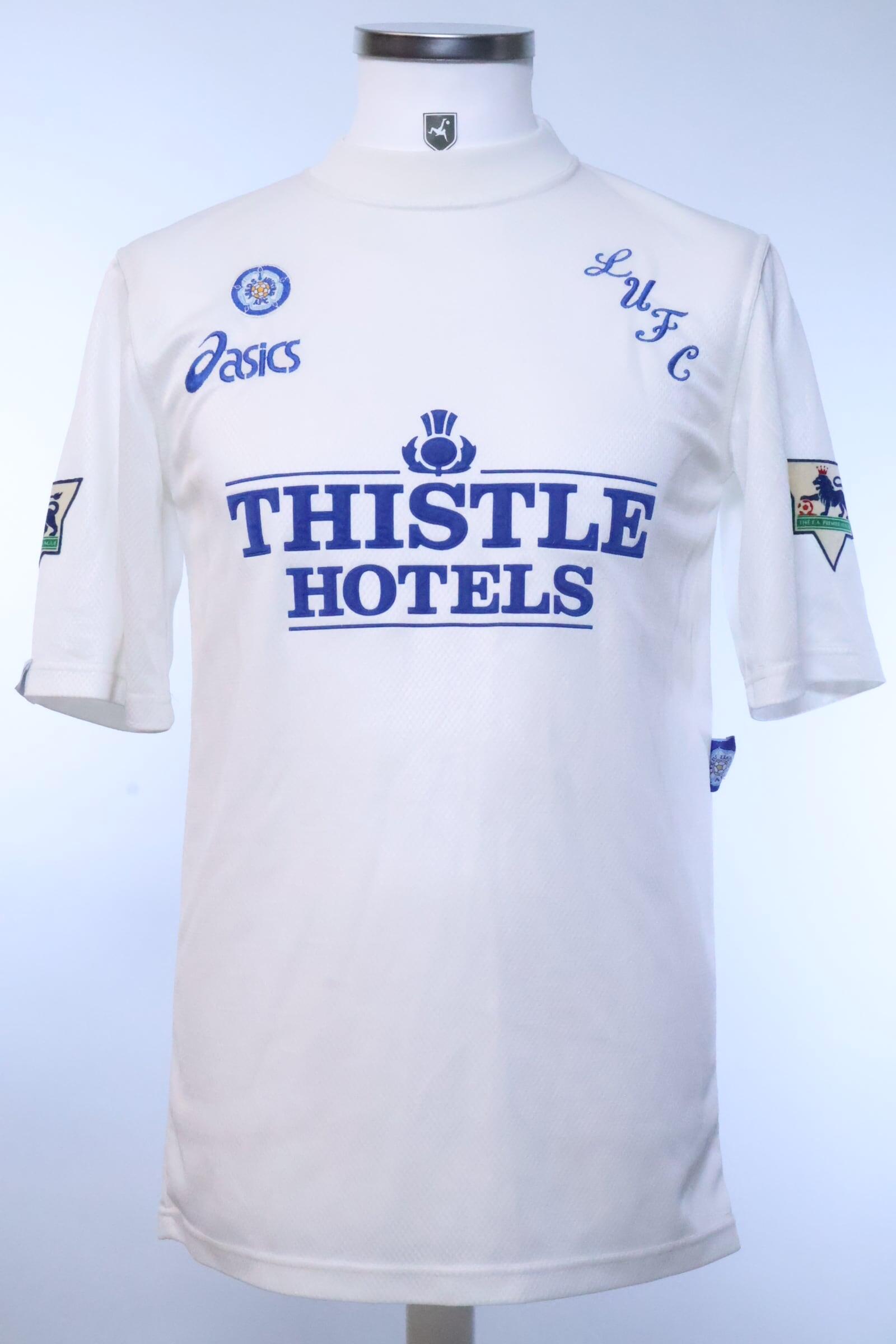 Leeds United 1995/96 Yeboah #21 Home Shirt - S- BACK