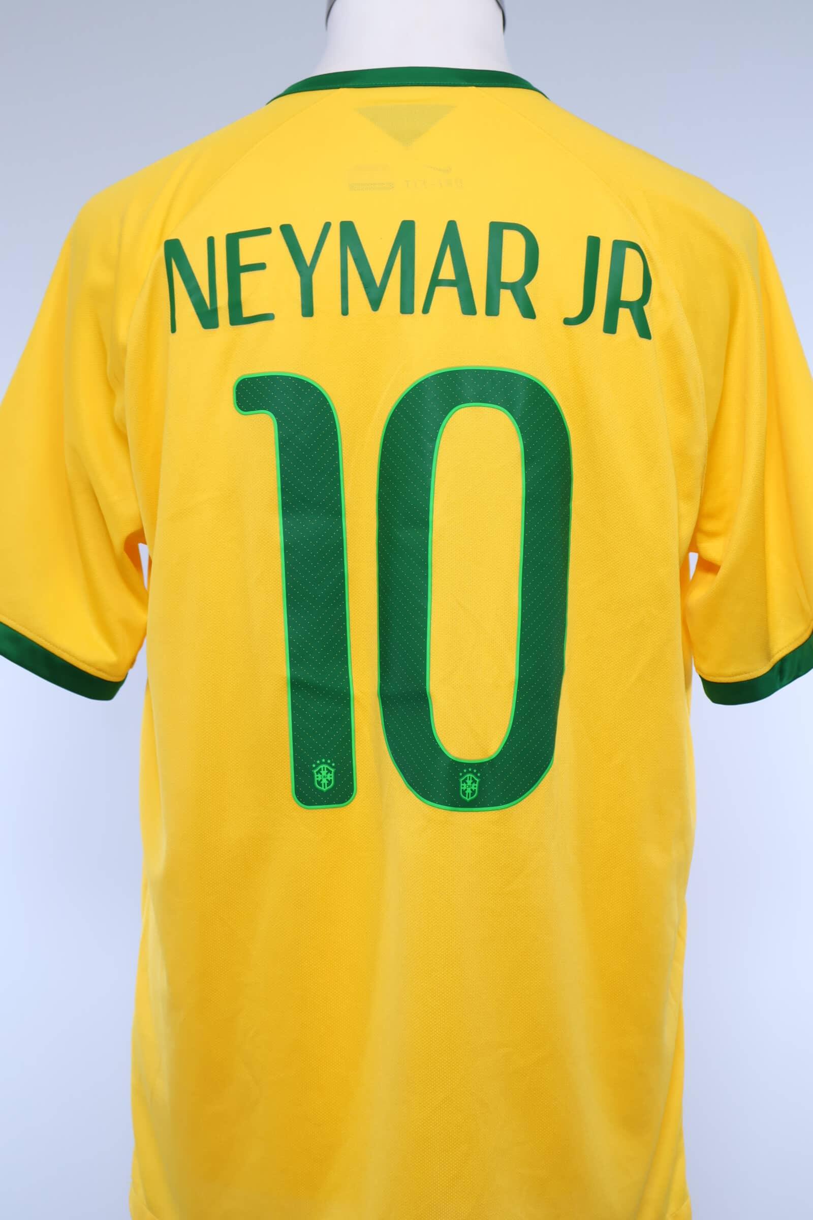 Brazil 2014/15 Neymar Jr #10 Home Shirt - L- BACK