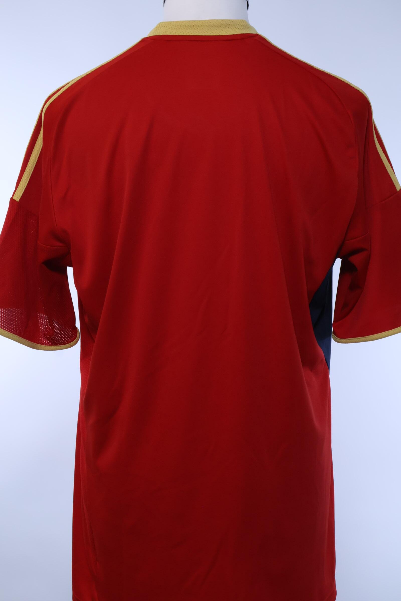 Spain 2009/10 Home Shirt - L- BACK