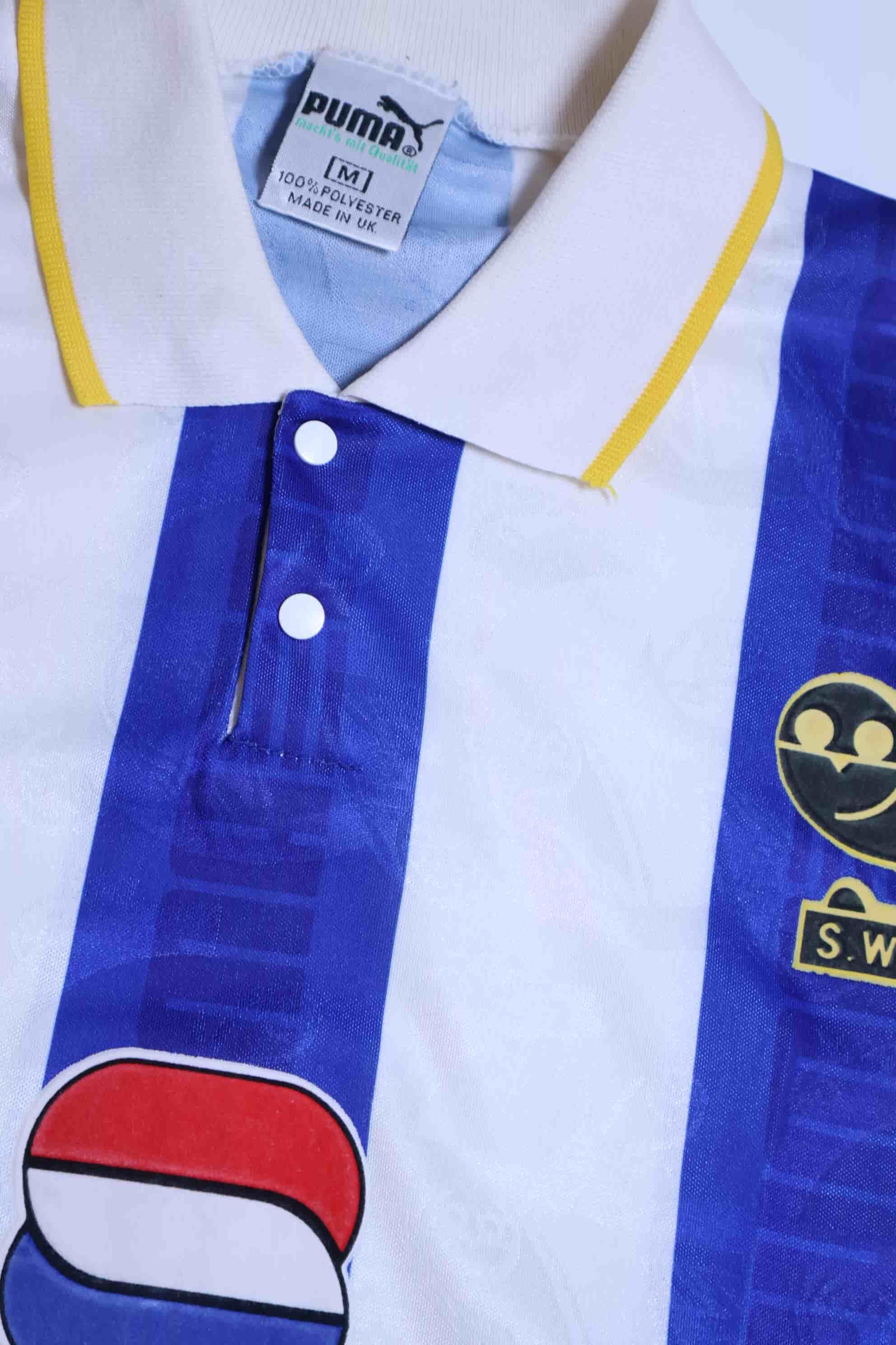 Sheffield Wednesday 1993/95 Home Shirt - M- TAGS