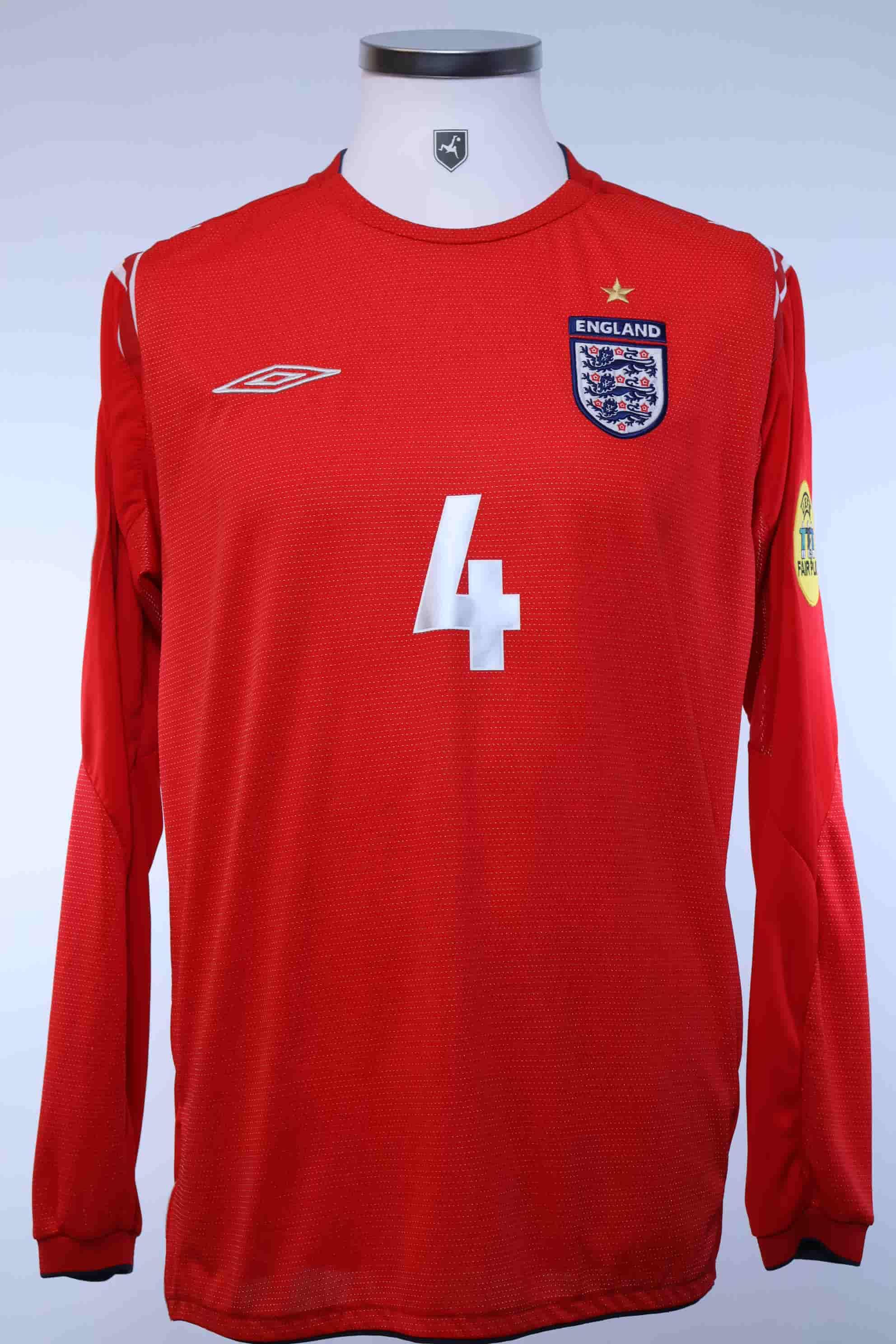 England Gerrard #4 2004/06 Away Shirt - L- FRONT