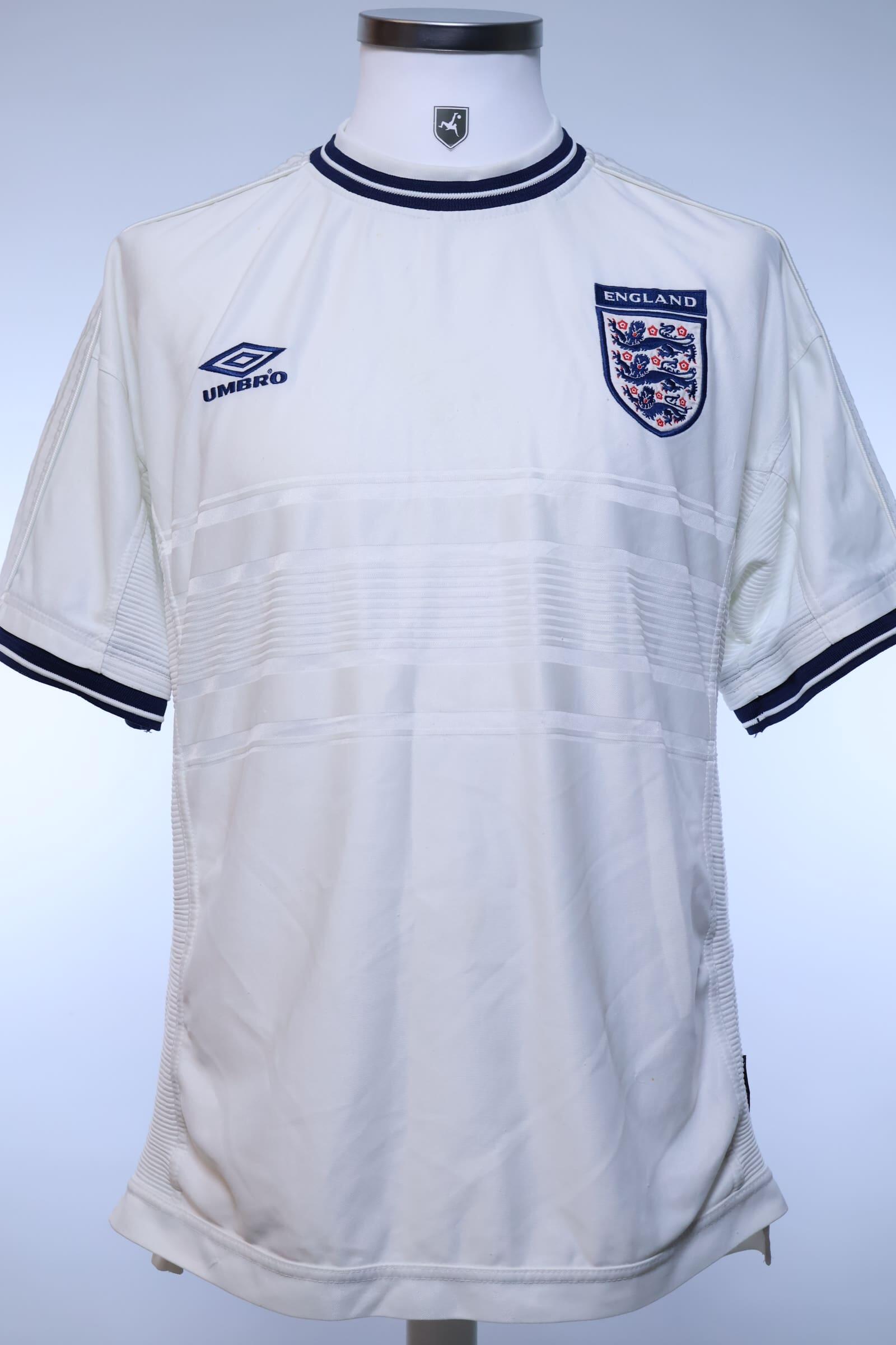 England 1999/01 Home Shirt - L- FRONT