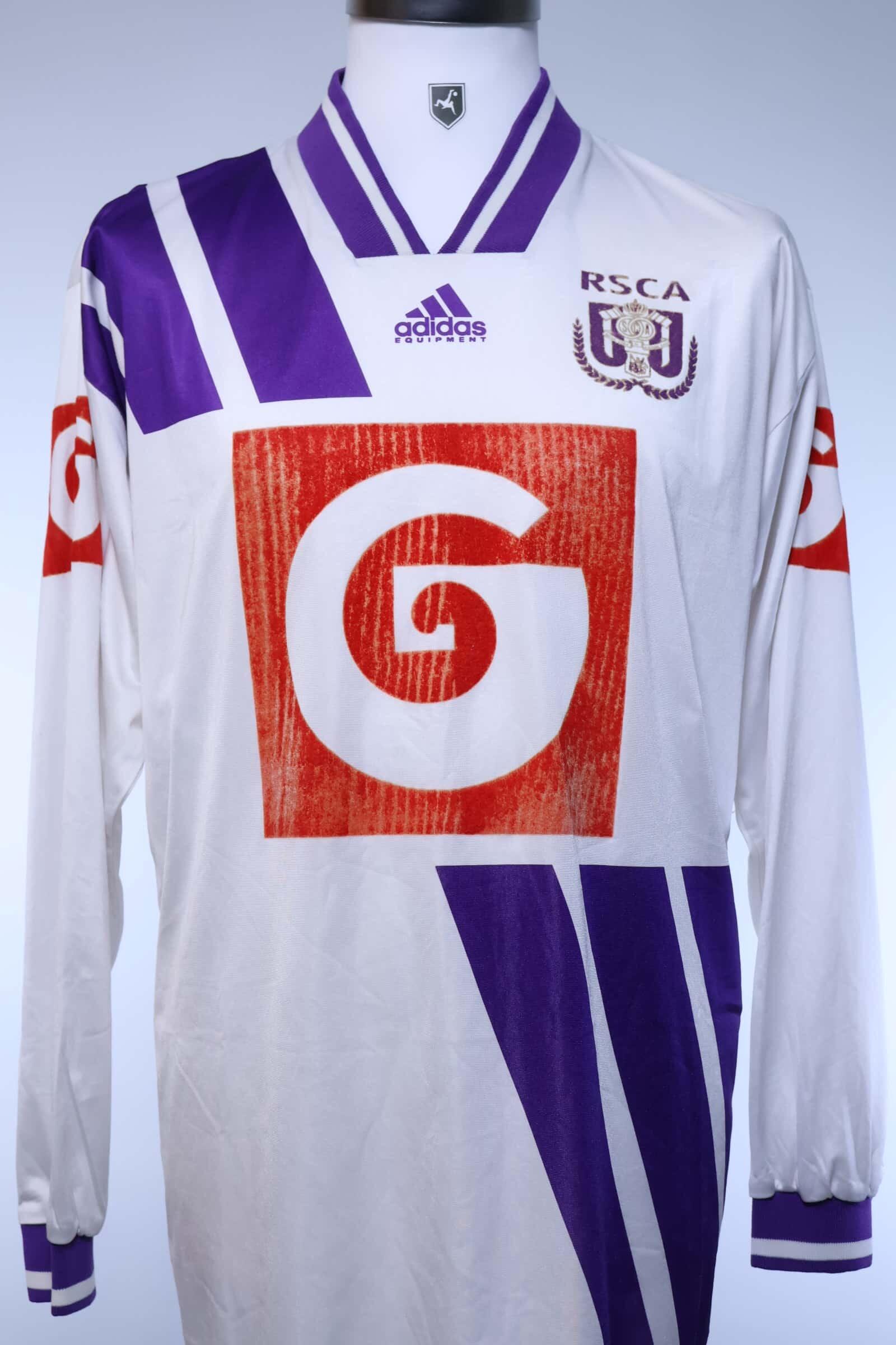 Rsc Anderlecht #13 1993/94 Home Shirt - L- FRONT