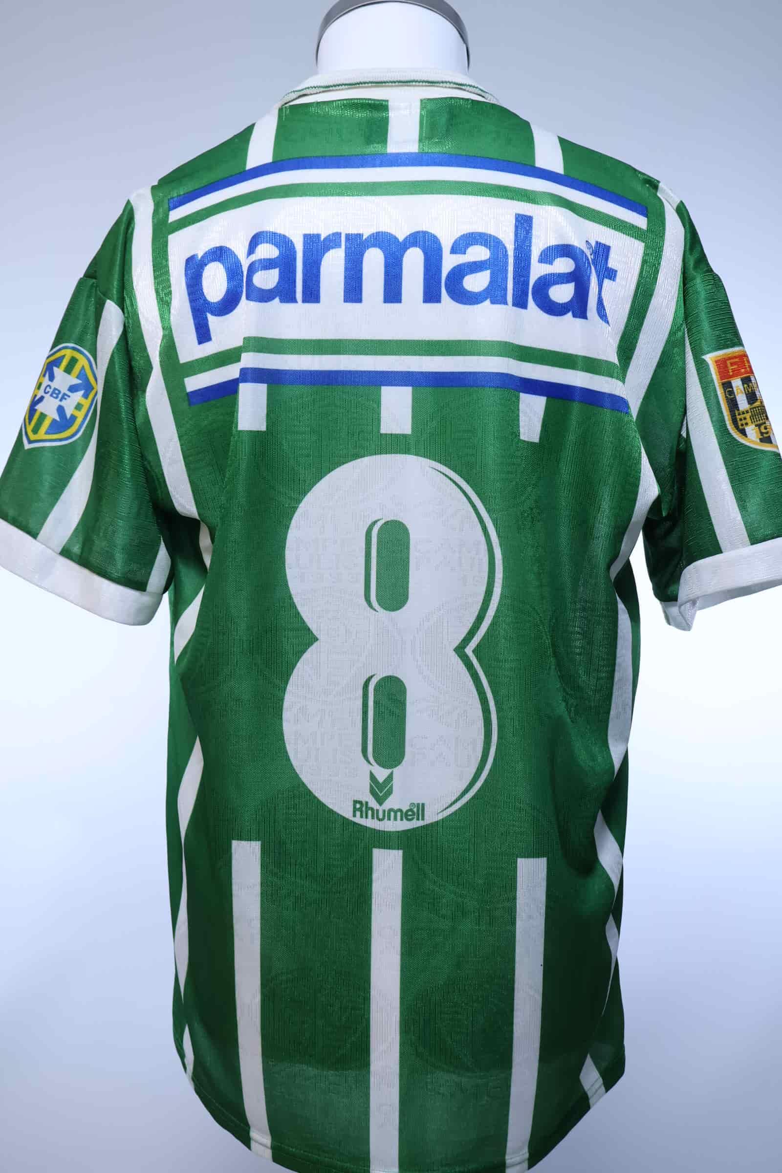 Palmeiras #8 1993/94 Home Shirt - L- BACK