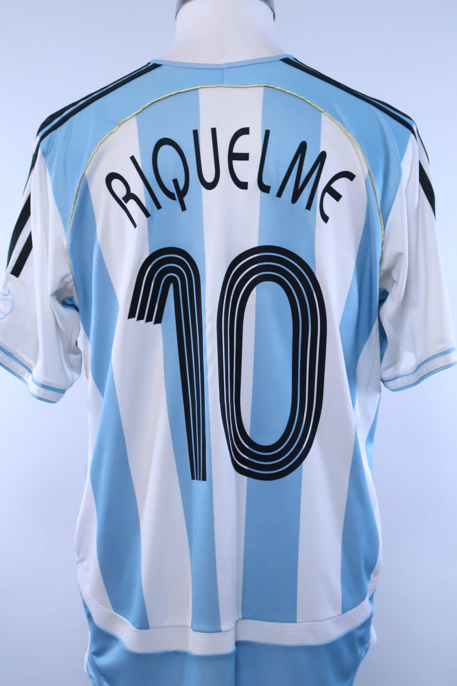 Argentina Riquelme #10 2005/07 Home Shirt - M- FRONT