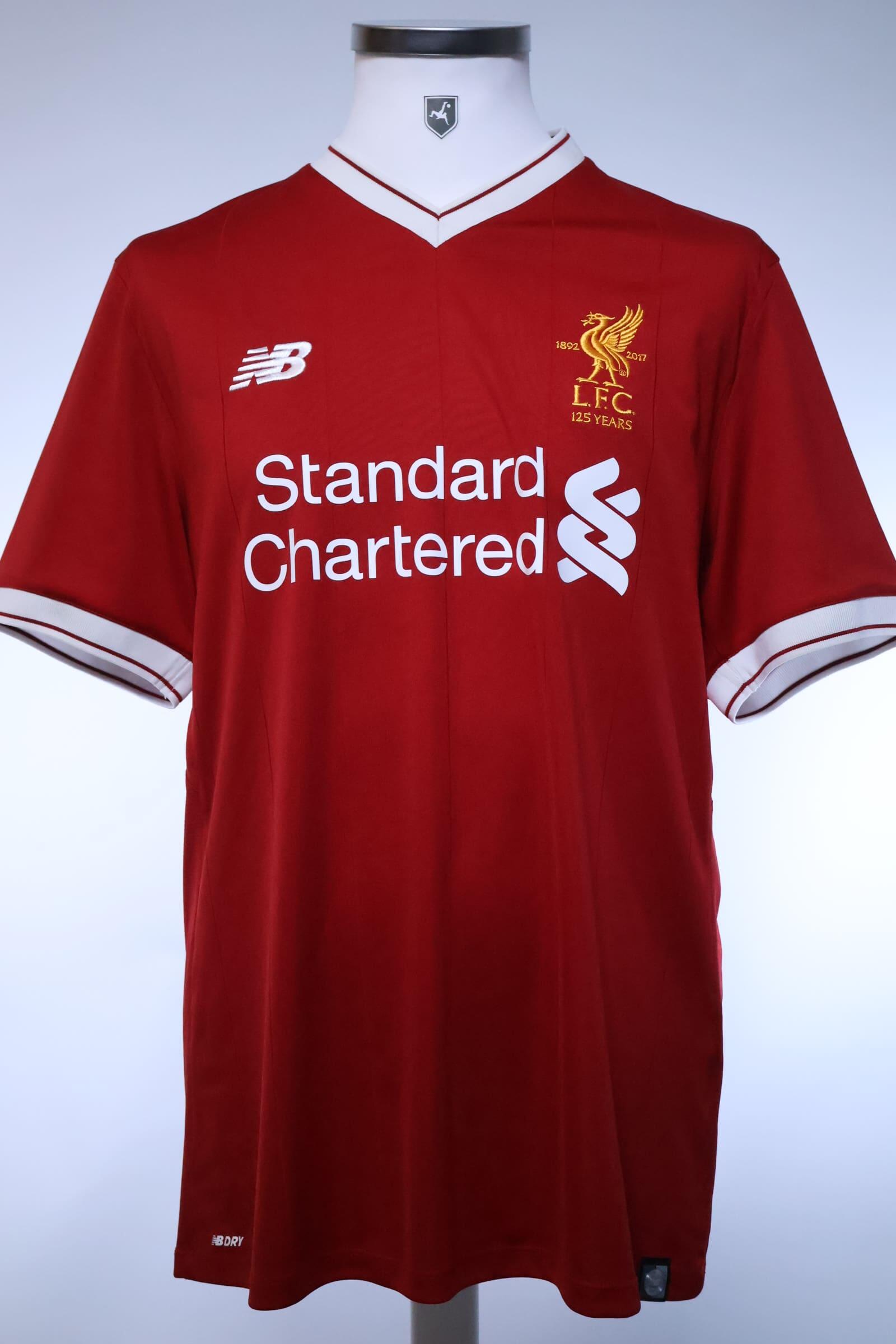 Liverpool F.C Mané #19 2017/18 Home Shirt - 125Th Anniversary - L- BACK