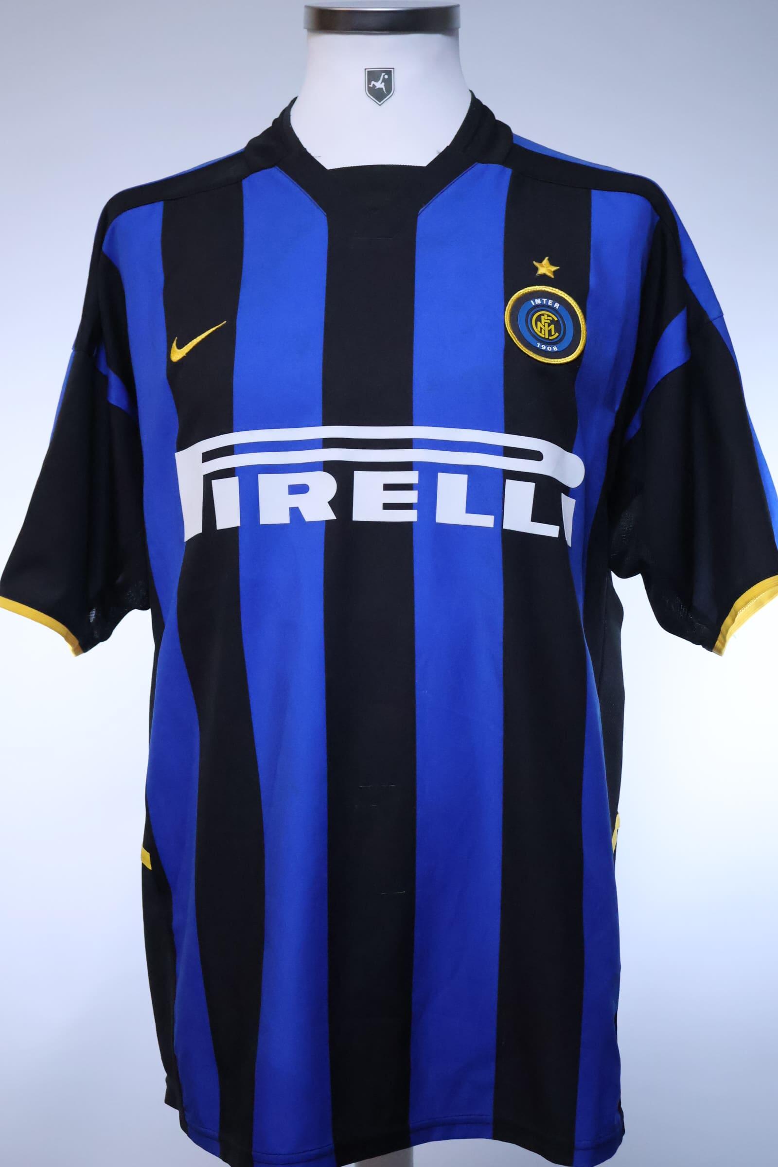 Inter Milan Vieri #32 2004/05 Home Shirt - L- BACK