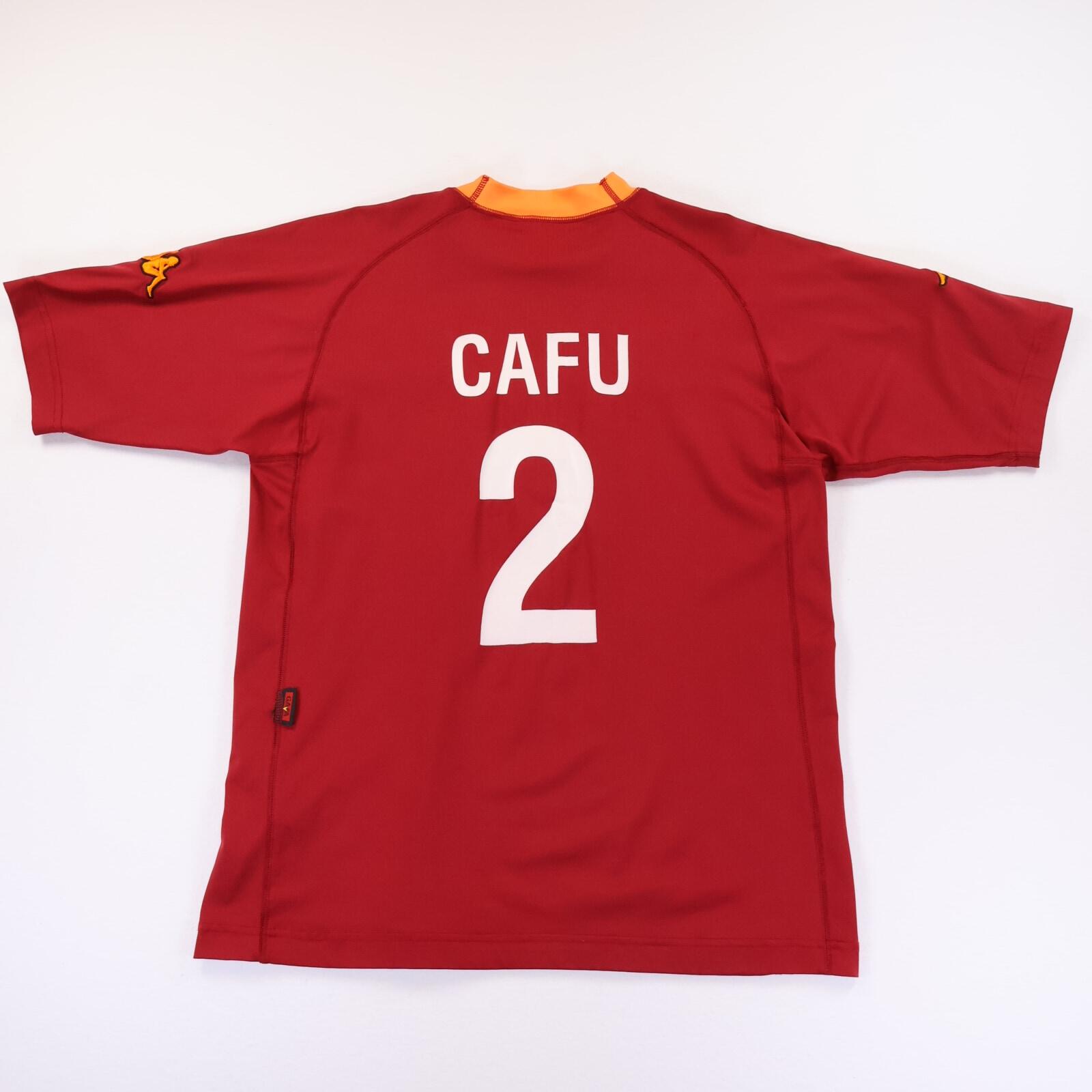 As Roma Cafu #2 2000/01 Home Shirt - XL- FRONT
