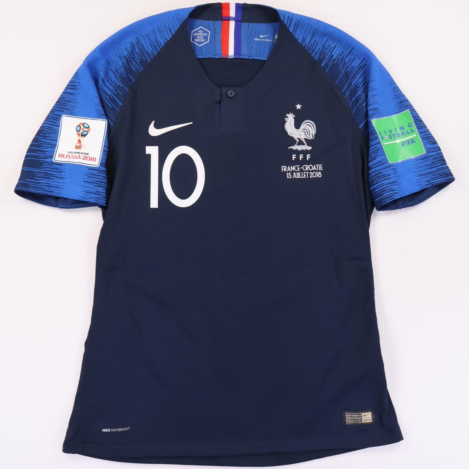 France Mbappé #10 2018/ World Cup - Gk Shirt - M- FRONT