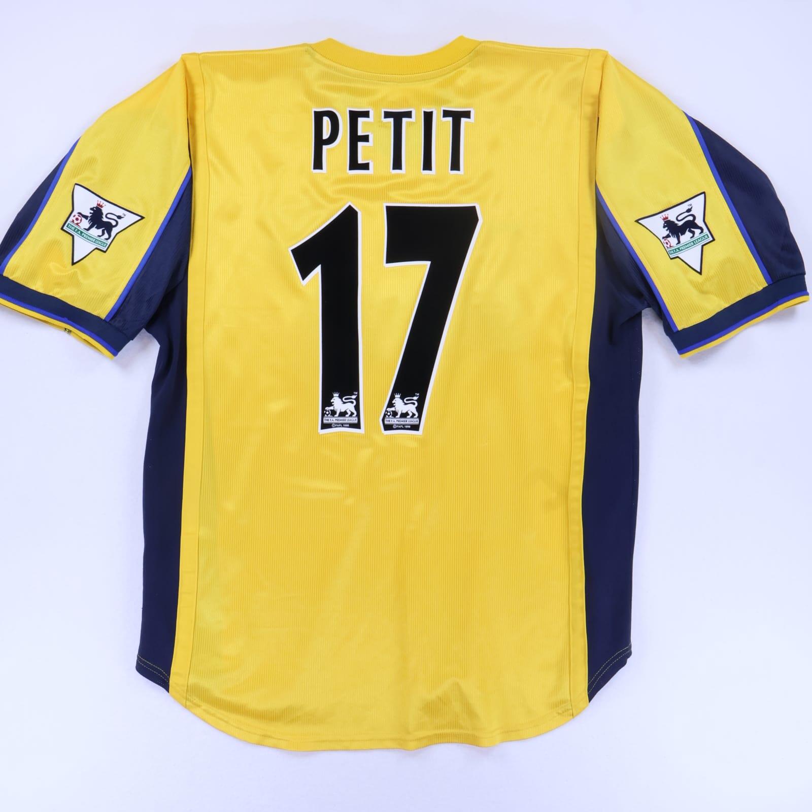 Arsenal Petit #17 1999/01 Away Shirt - L- FRONT