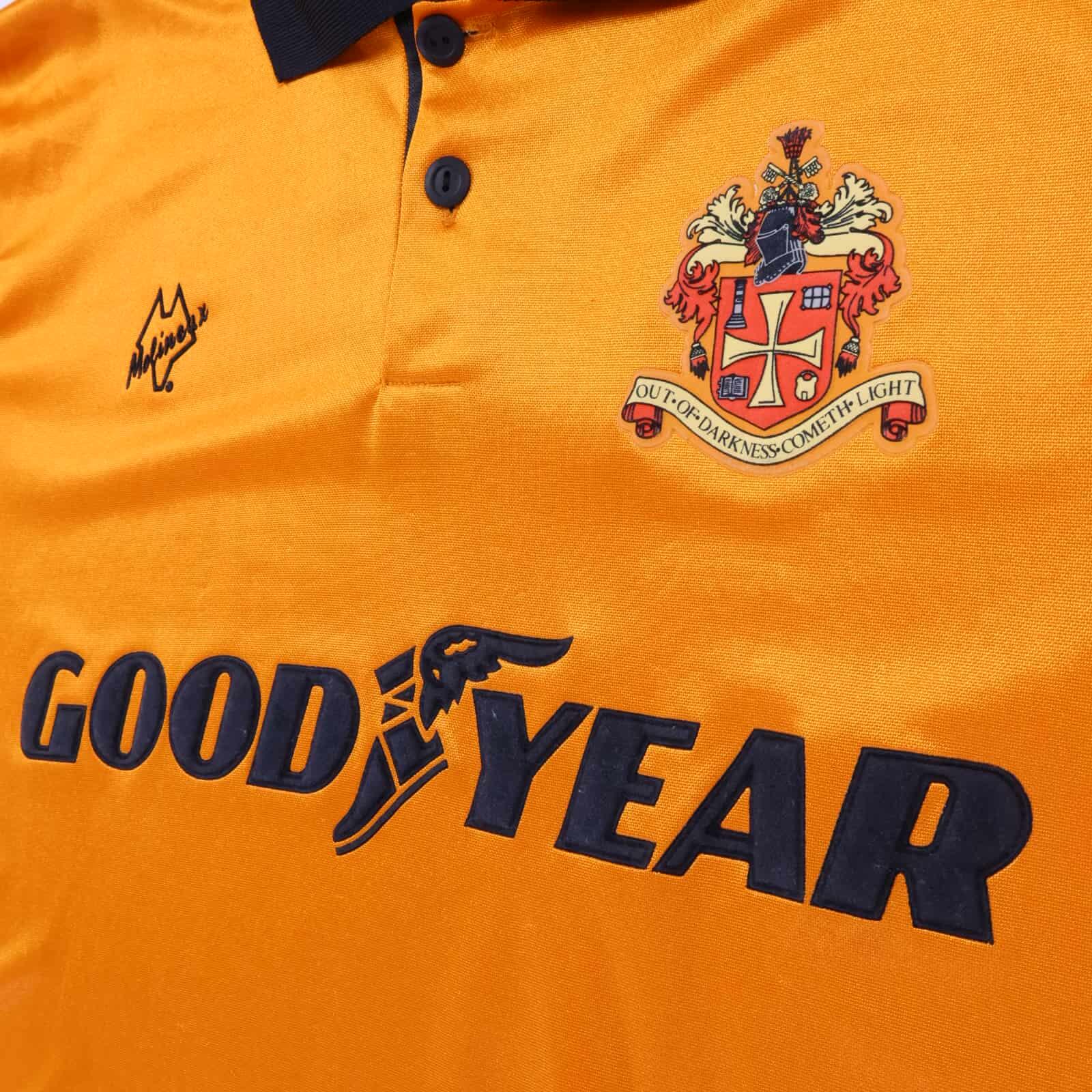 Wolverhampton Wanderes F.C 1993/94 Home Shirt - XL- BACK