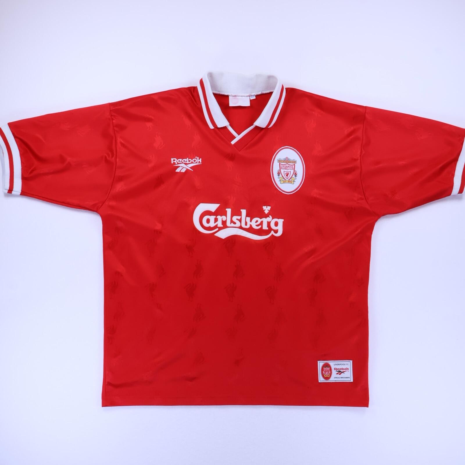 Liverpool F.C Barnes #10 1996/98 Home Shirt - 2XL- BACK